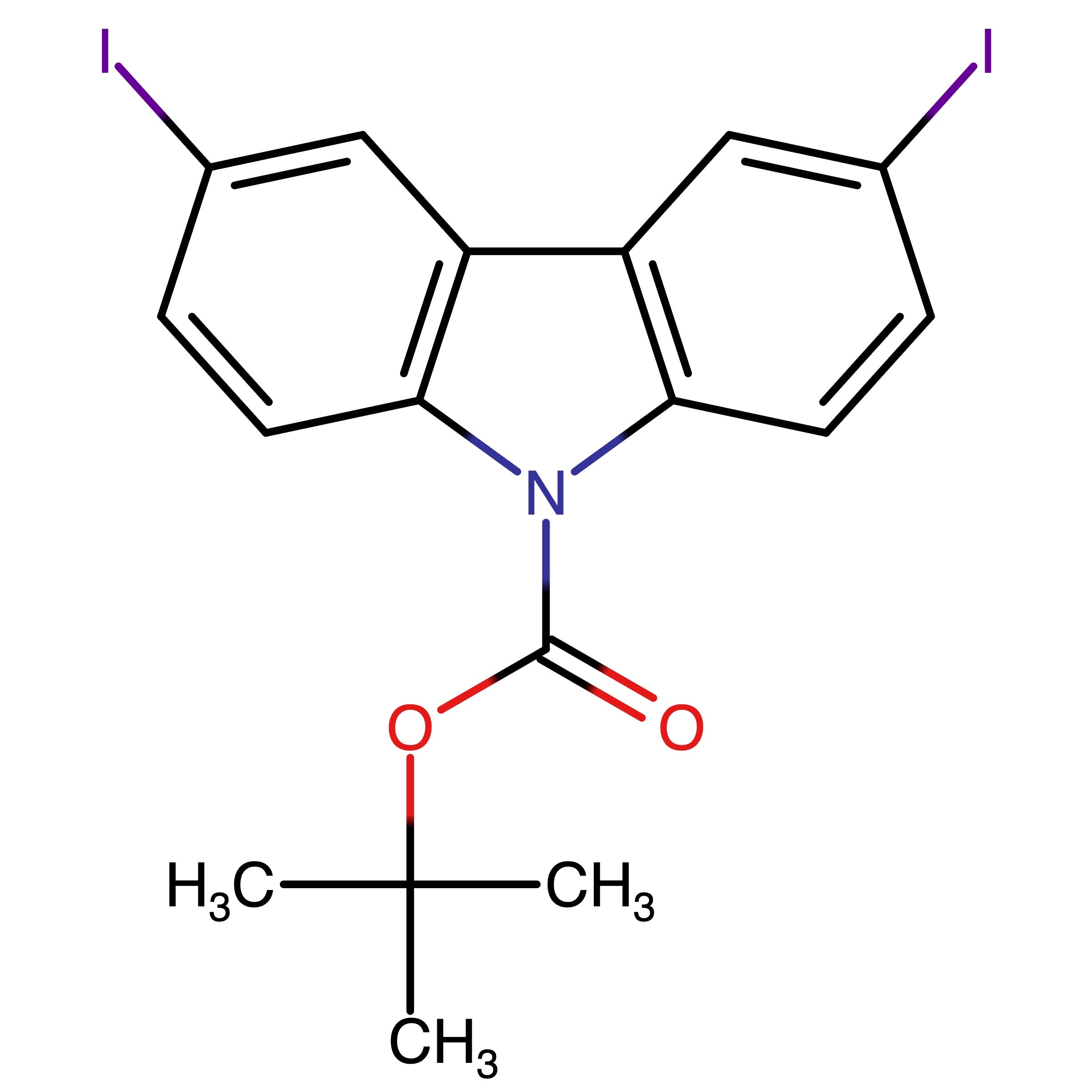 CAS 1122624-08-1 | 1,1-Dimethylethyl 3,6-diiodo-9H-carbazole-9-carboxylate