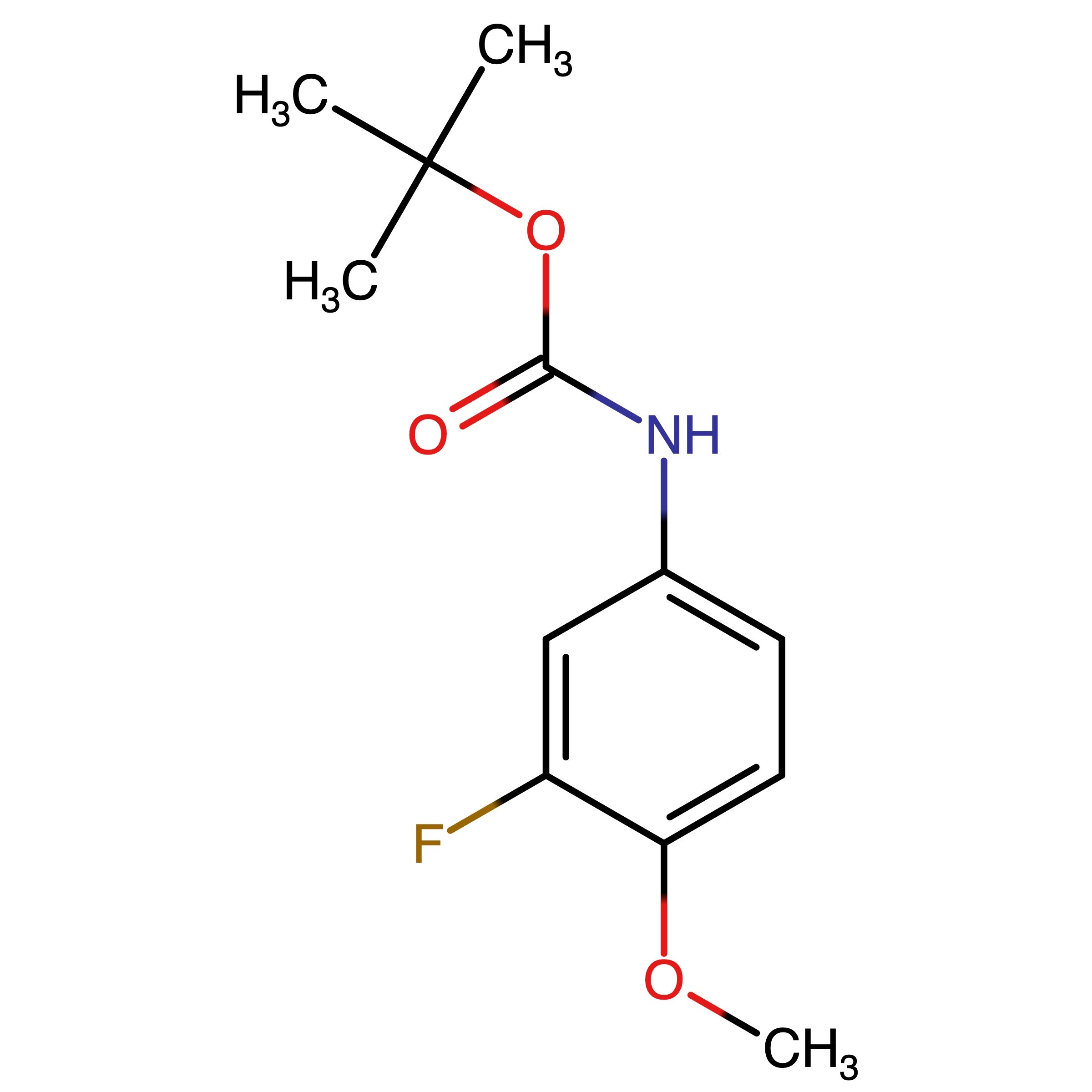 CAS 1480520-42-0 | 1,1-Dimethylethyl N-(3-fluoro-4-methoxyphenyl)carbamate | MFCD21170307