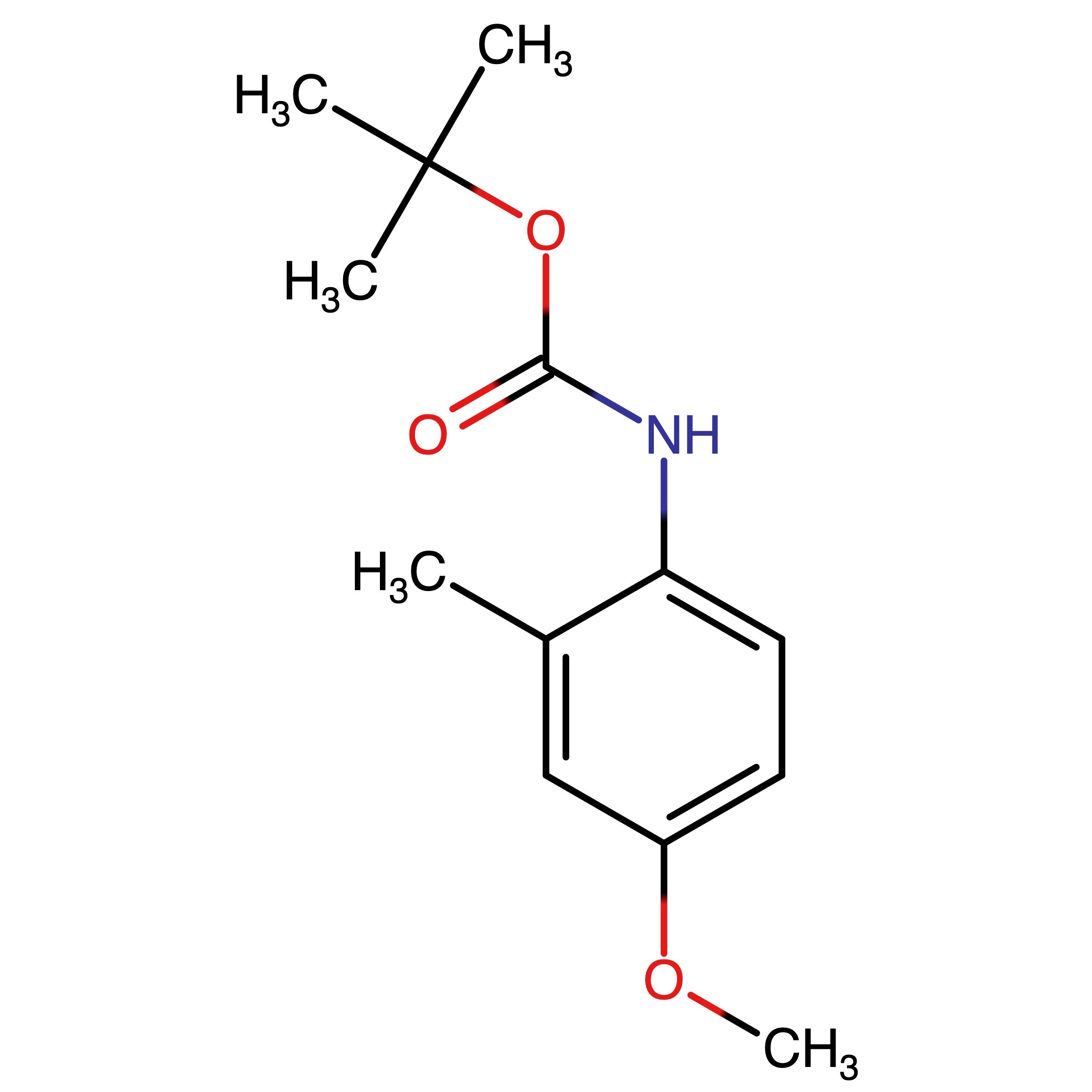 CAS 129822-42-0 | 1,1-Dimethylethyl N-(4-methoxy-2-methylphenyl)carbamate | MFCD11045029