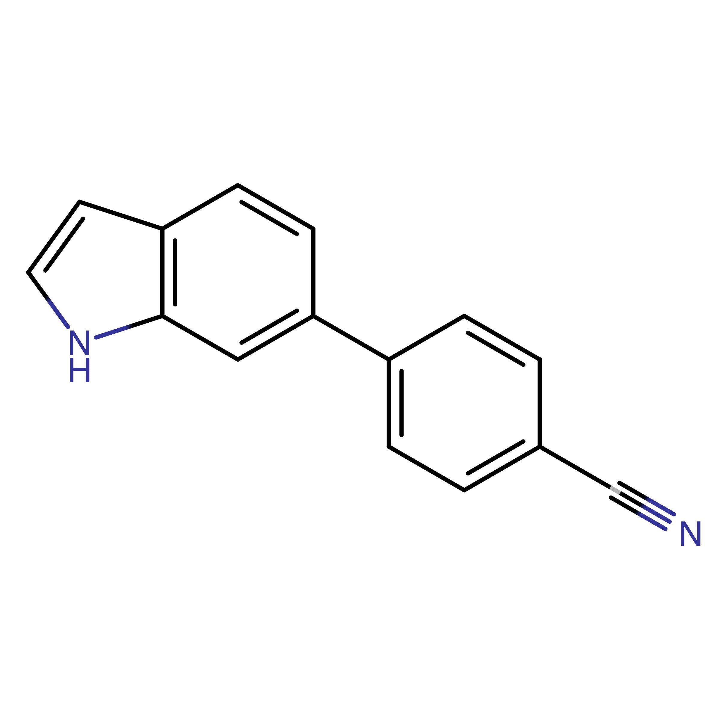 CAS 215237-43-7 | 4-(1H-Indol-6-yl)benzonitrile