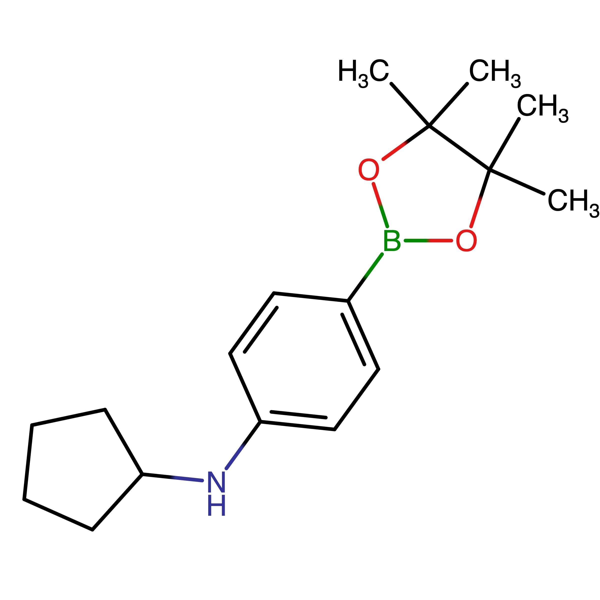CAS 1430474-31-9 | N-Cyclopentyl-4-(4,4,5,5-tetramethyl-1,3,2-dioxaborolan-2-yl)benzenamine | MFCD26383468