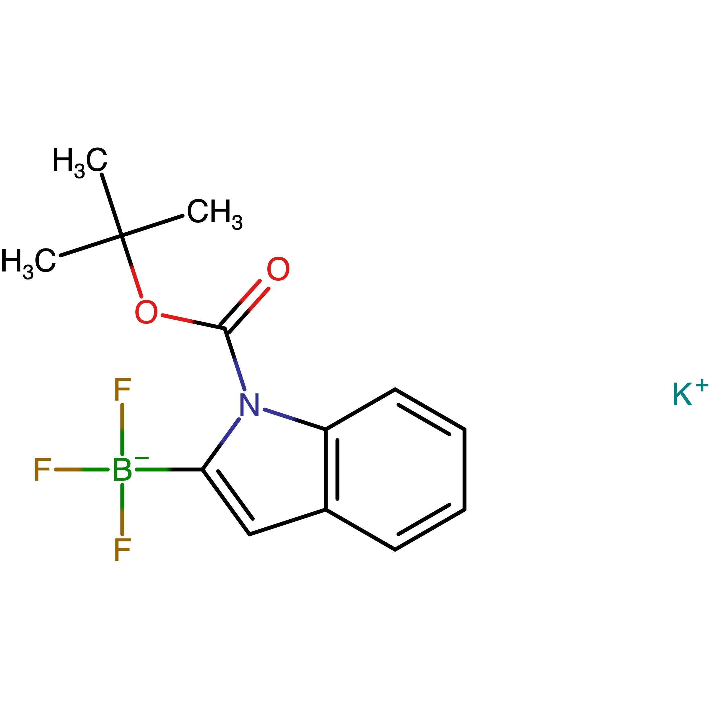 CAS 937810-18-9 | Potassium (1-(tert-butoxycarbonyl)-1H-indol-2-yl)trifluoroborate | MFCD12912217