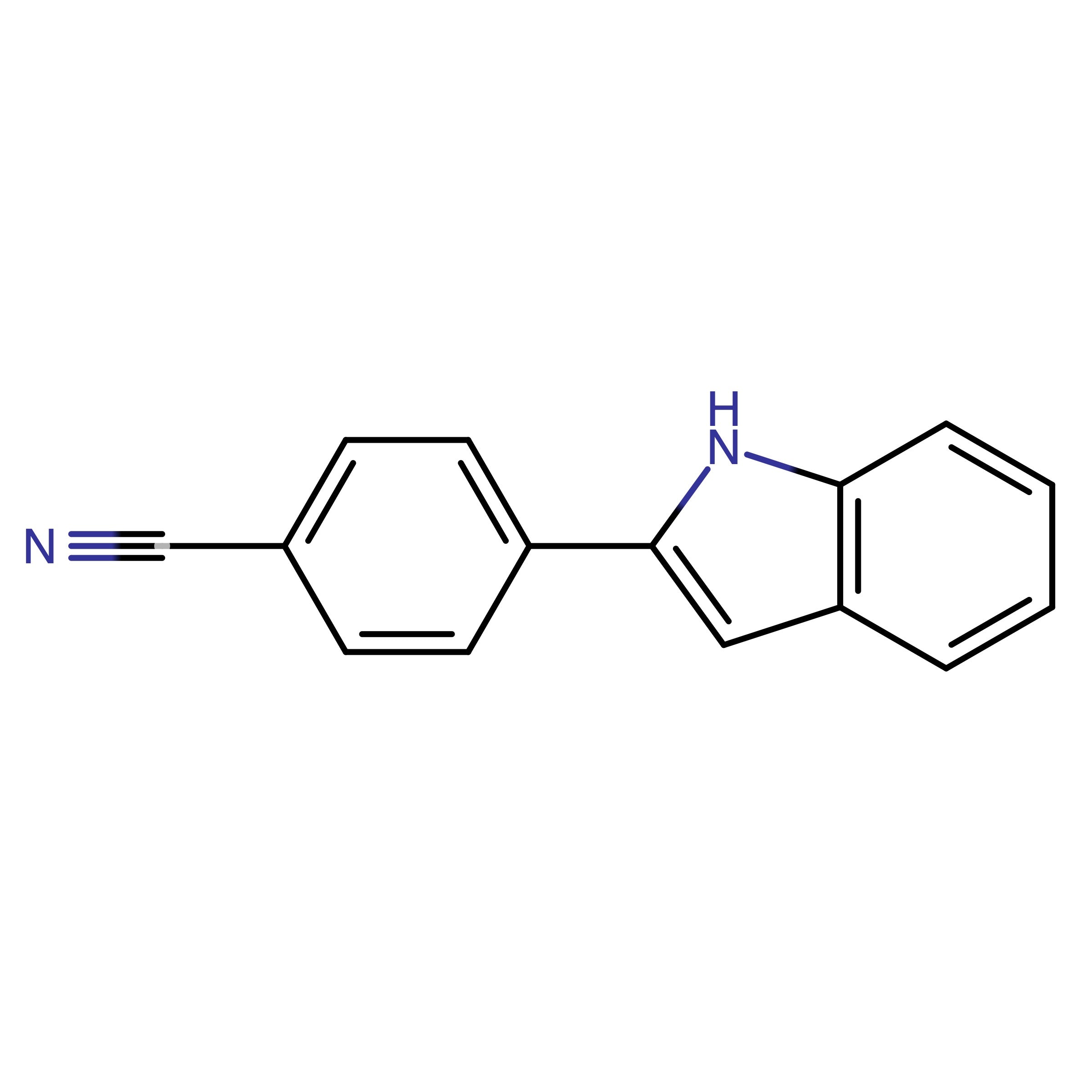 CAS 36078-95-2 | 4-(1H-Indol-2-yl)benzonitrile