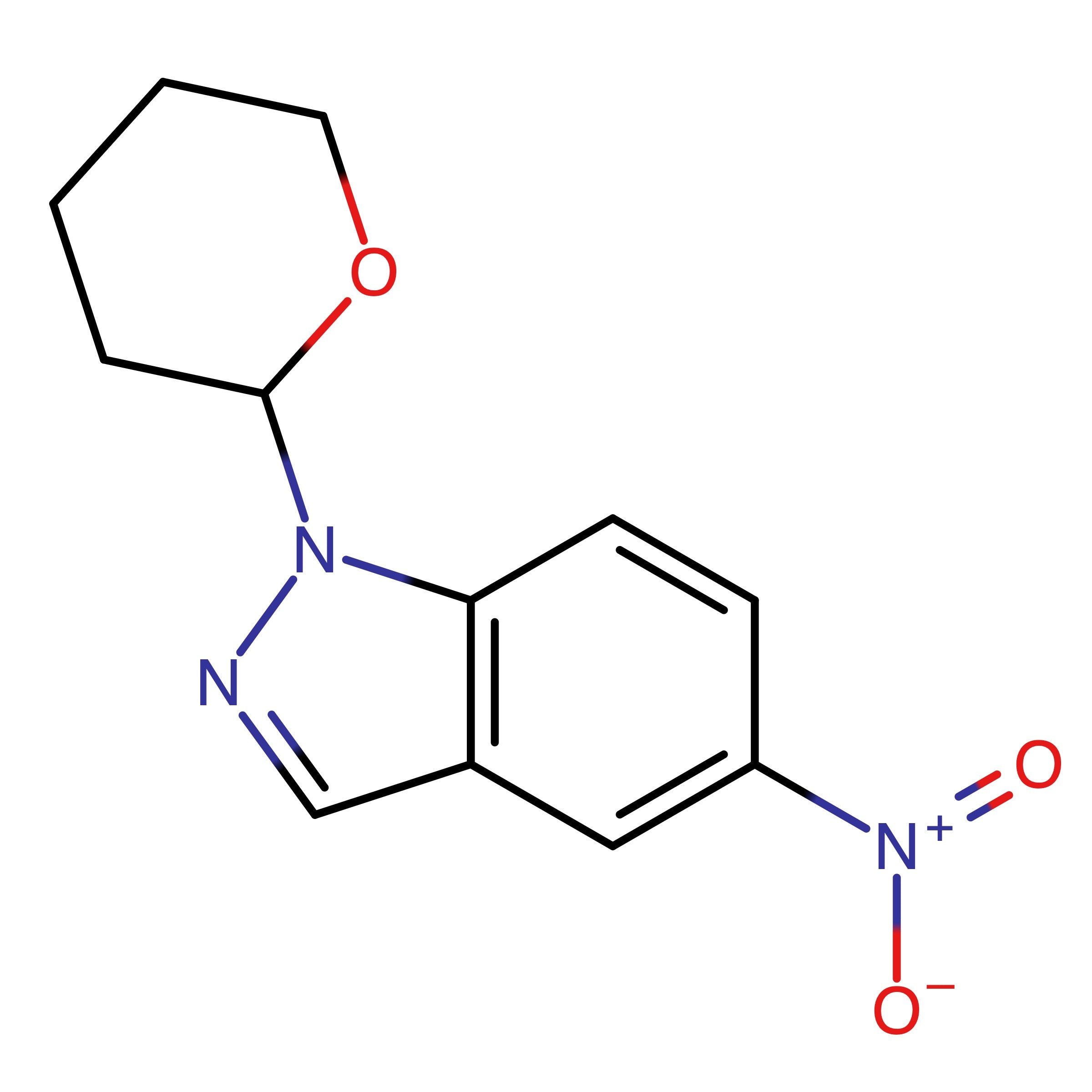 CAS 150187-64-7 | 5-Nitro-1-(tetrahydro-2H-pyran-2-yl)-1H-indazole | MFCD19443355