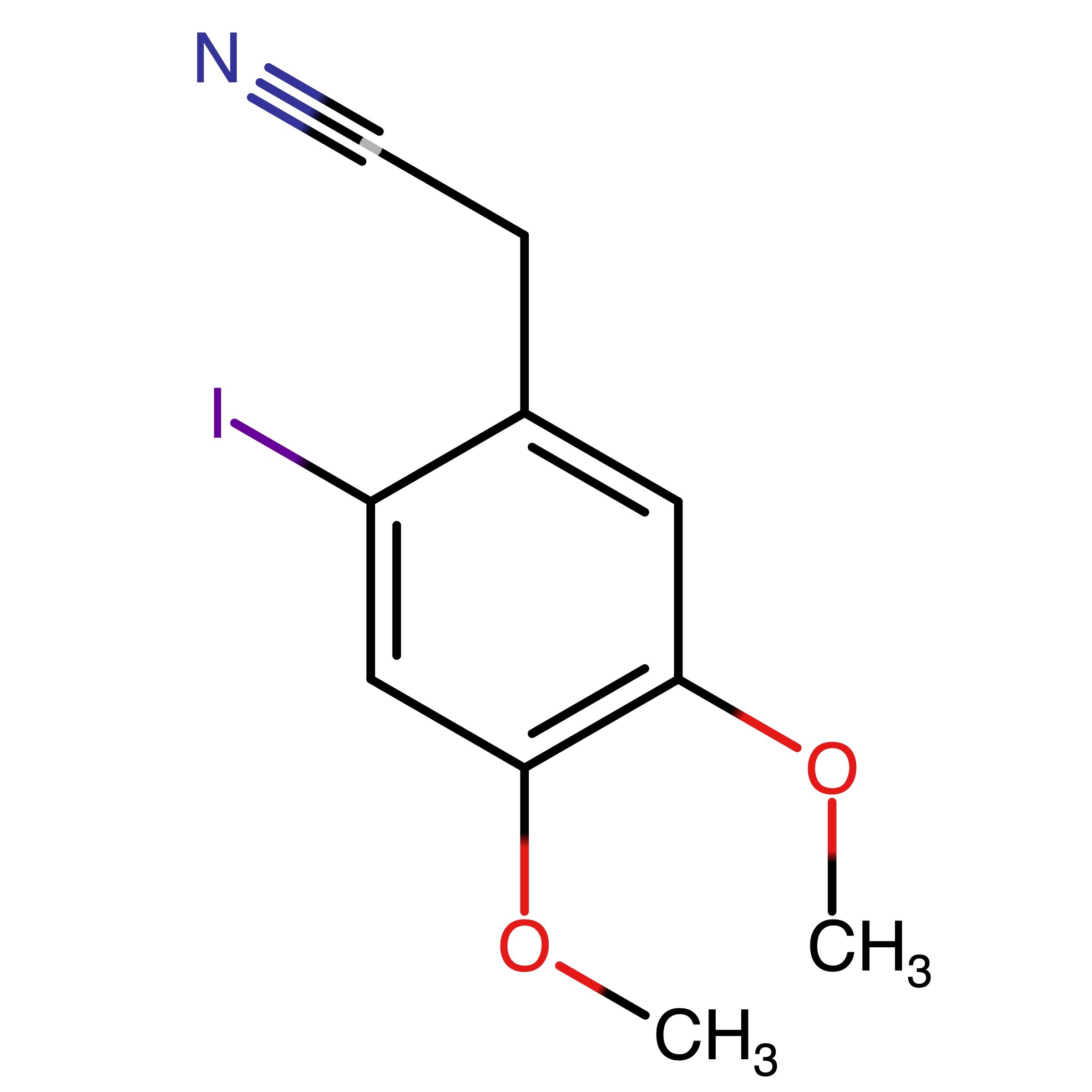 CAS 58432-84-1 | 2-Iodo-4,5-dimethoxybenzeneacetonitrile | MFCD00033176