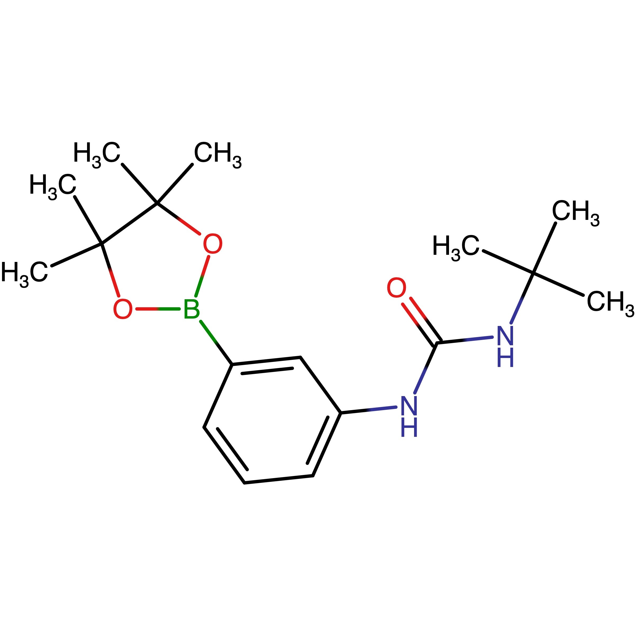 CAS 874299-09-9 | N-(1,1-Dimethylethyl)-N'-[3-(4,4,5,5-tetramethyl-1,3,2-dioxaborolan-2-yl)phenyl]urea | MFCD00031531
