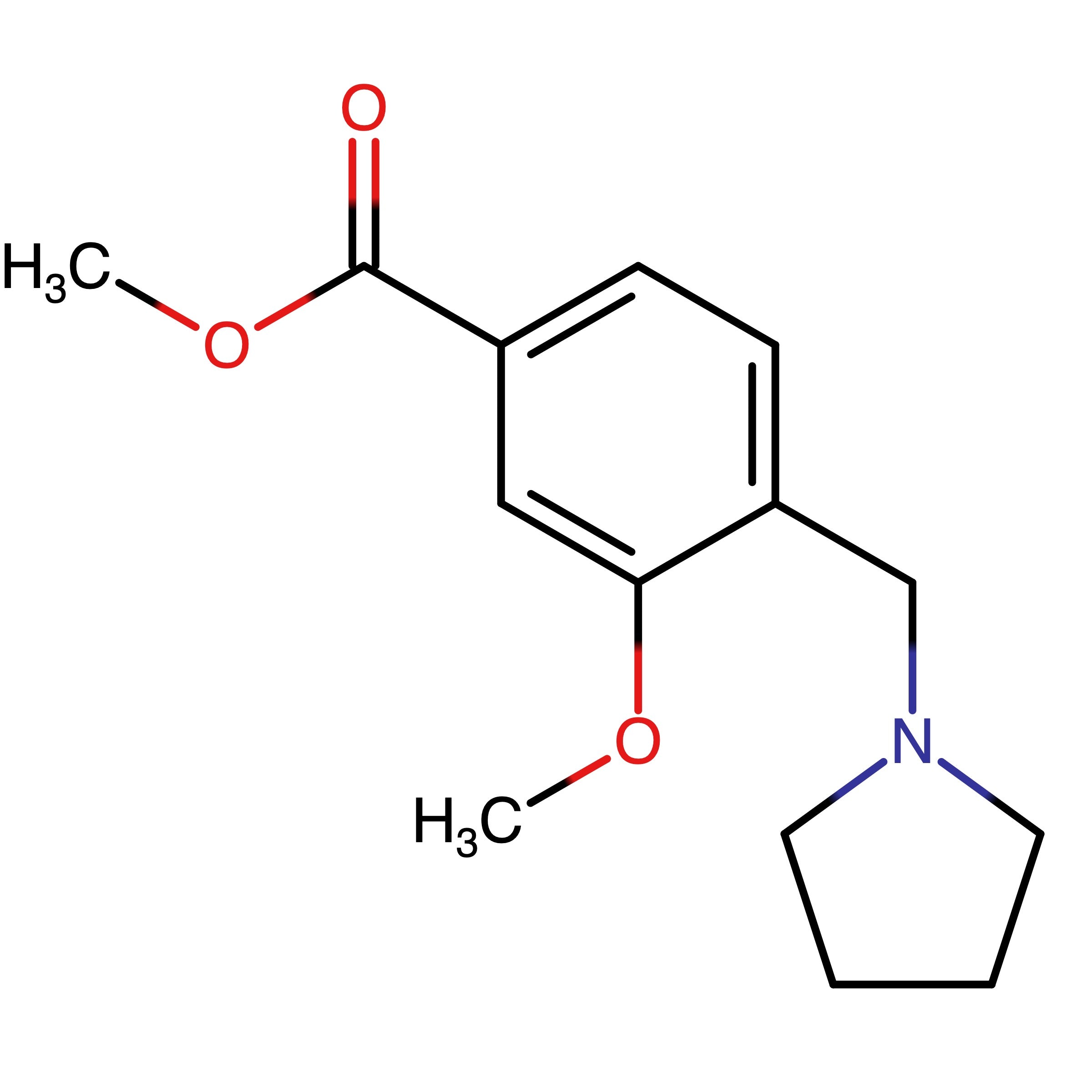 CAS 193964-75-9 | Methyl 3-methoxy-4-(1-pyrrolidinylmethyl)benzoate | MFCD22126102