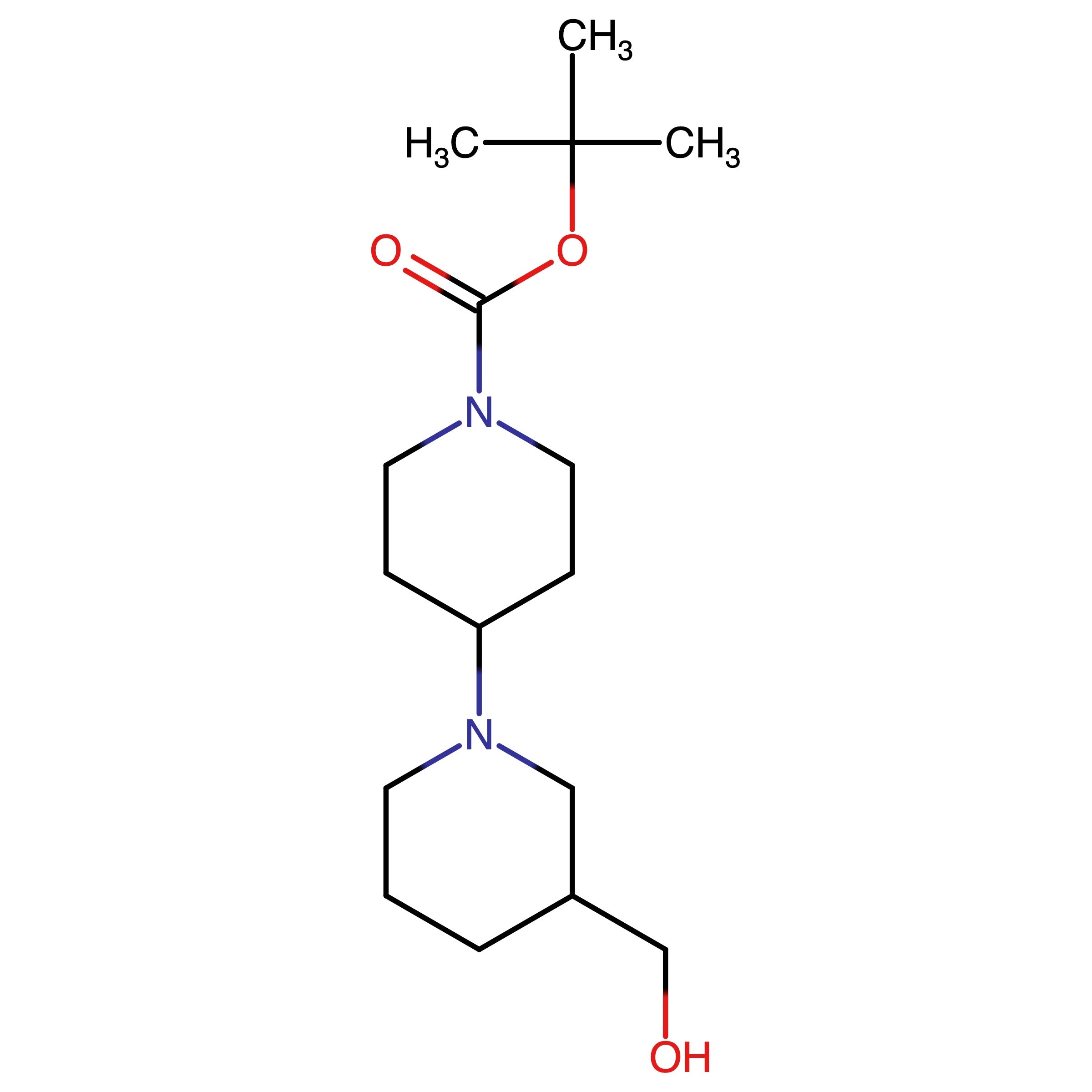 CAS 864293-17-4 | tert-Butyl 3-(hydroxymethyl)-[1,4'-bipiperidine]-1'-carboxylate | MFCD12546283