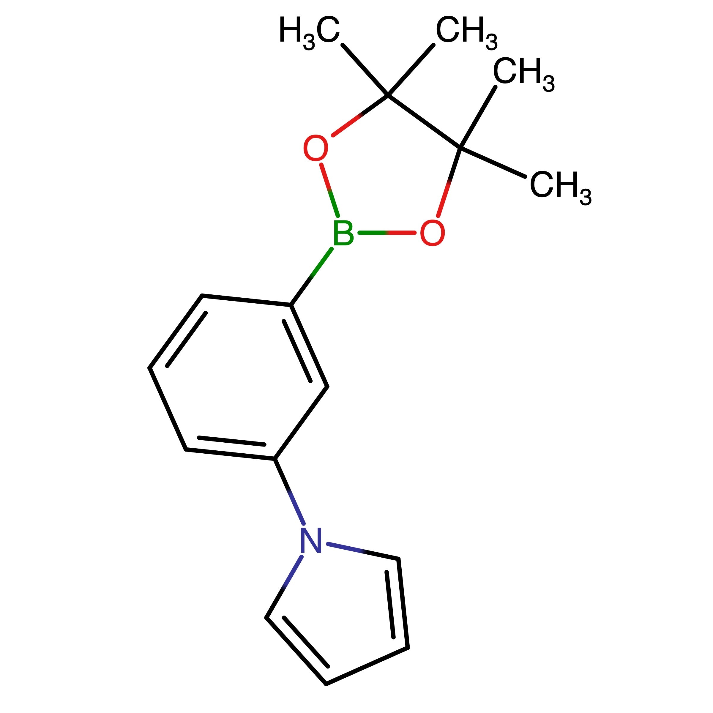 CAS 1831152-32-9 | 1-(3-(4,4,5,5-Tetramethyl-1,3,2-dioxaborolan-2-yl)phenyl)-1H-pyrrole | MFCD28054541