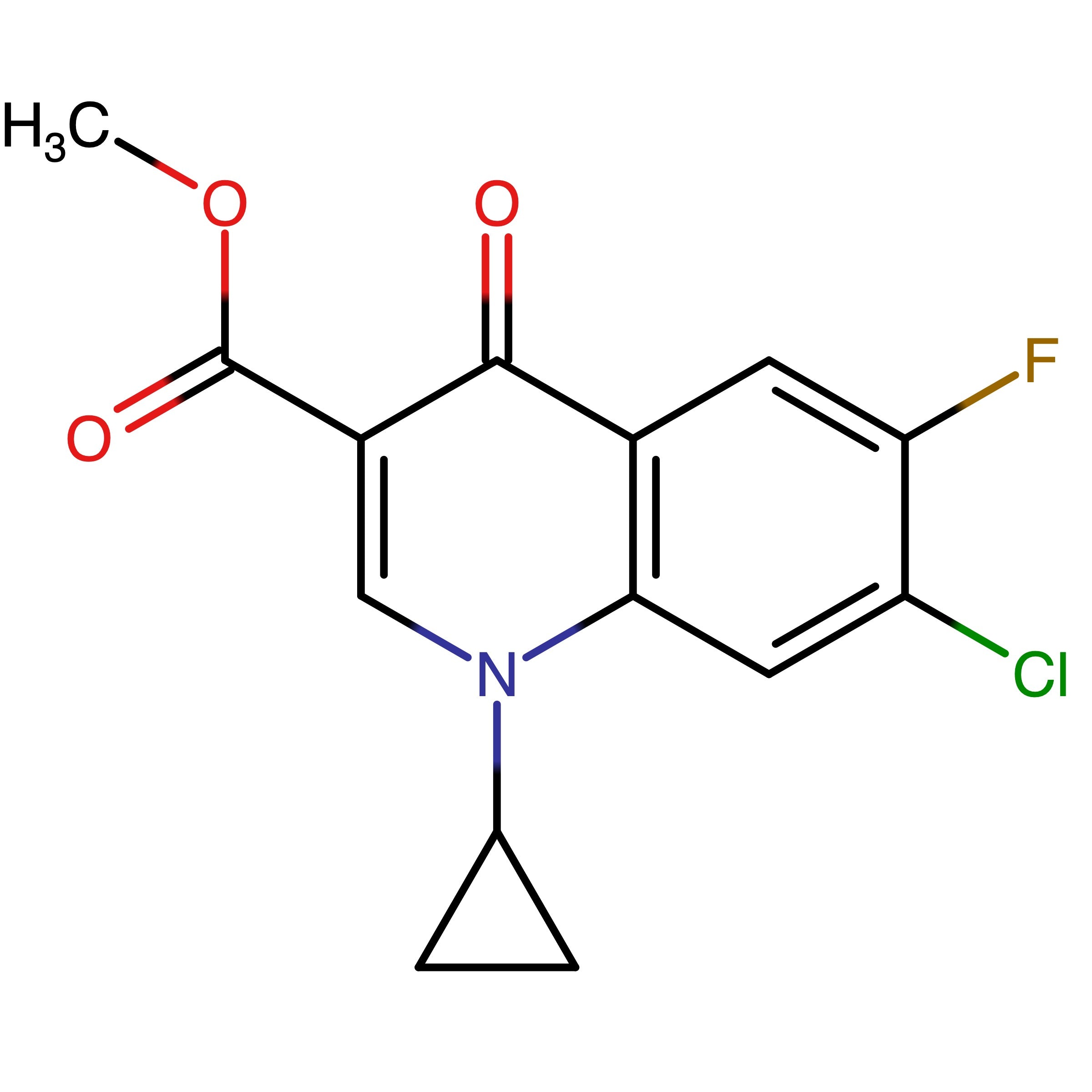 CAS 104599-90-8 | Methyl 7-chloro-1-cyclopropyl-6-fluoro-1,4-dihydro-4-oxo-3-quinolinecarboxylate | MFCD08458440