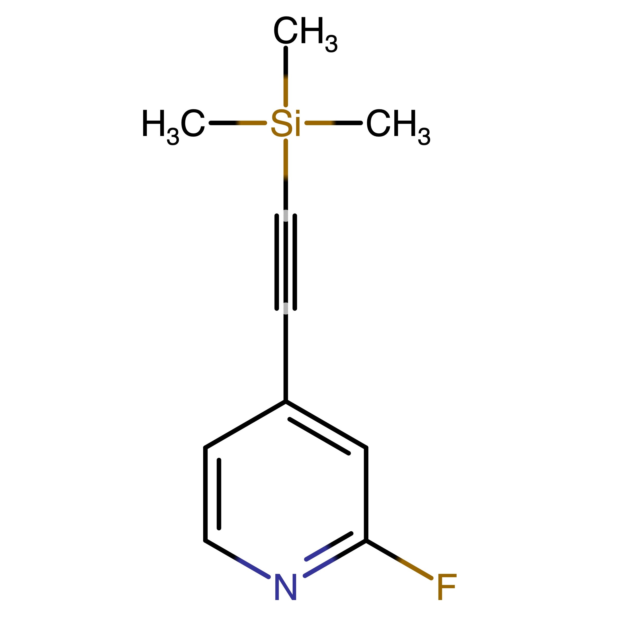 CAS 1378976-75-0 | 2-Fluoro-4-[2-(trimethylsilyl)ethynyl]pyridine