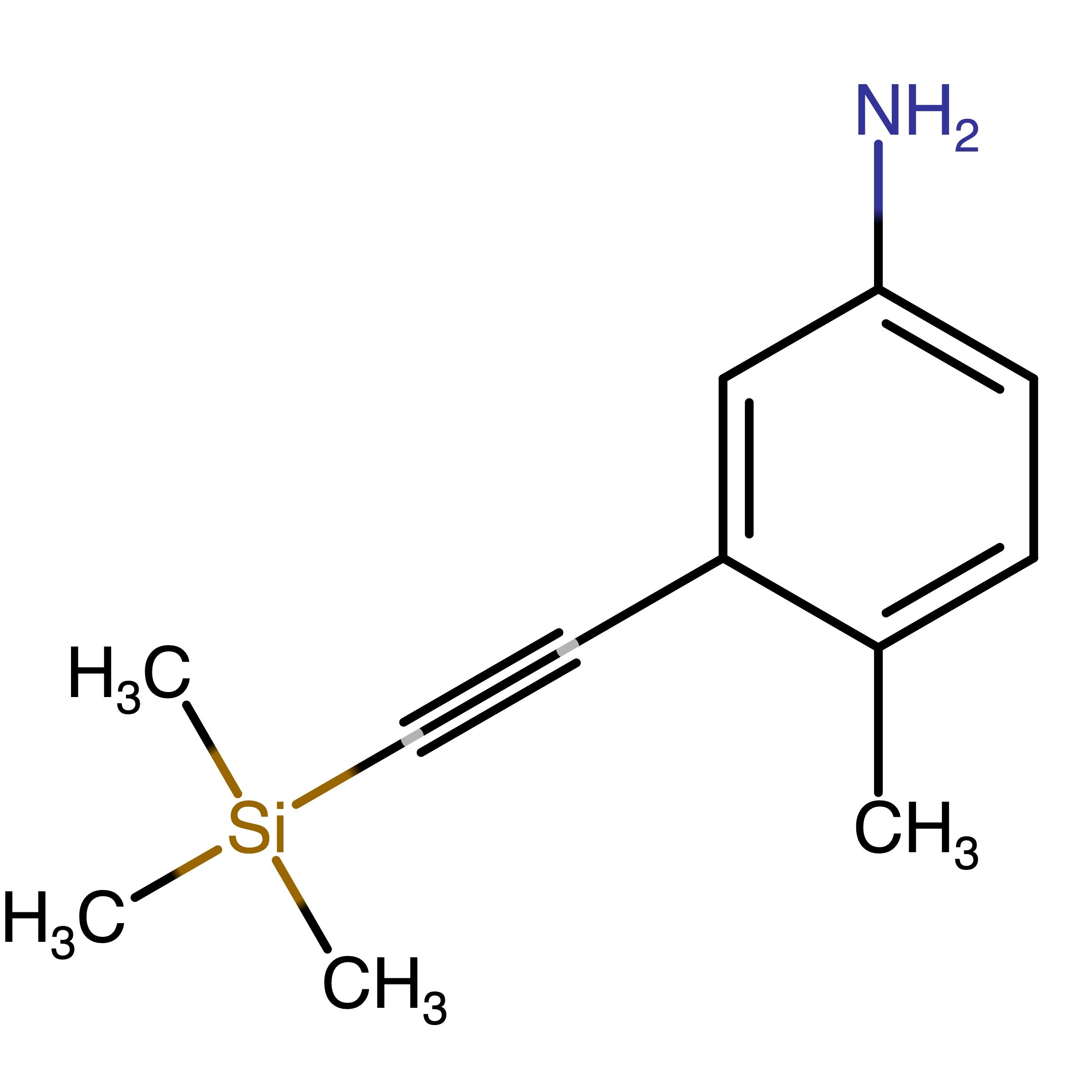 CAS 1303946-47-5 | 4-Methyl-3-[2-(trimethylsilyl)ethynyl]benzenamine