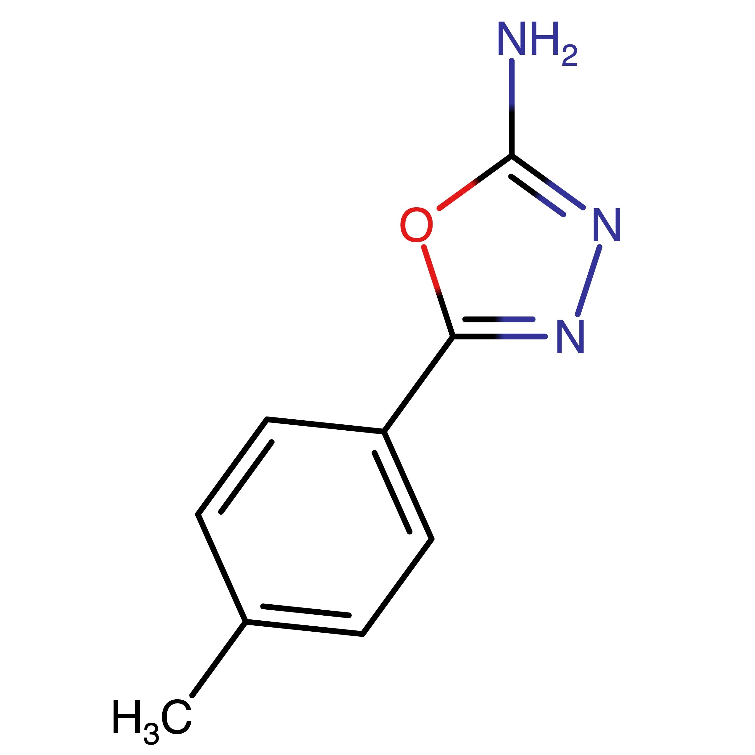 CAS 33621-60-2 | 5-(p-Tolyl)-1,3,4-oxadiazol-2-amine | MFCD02672695