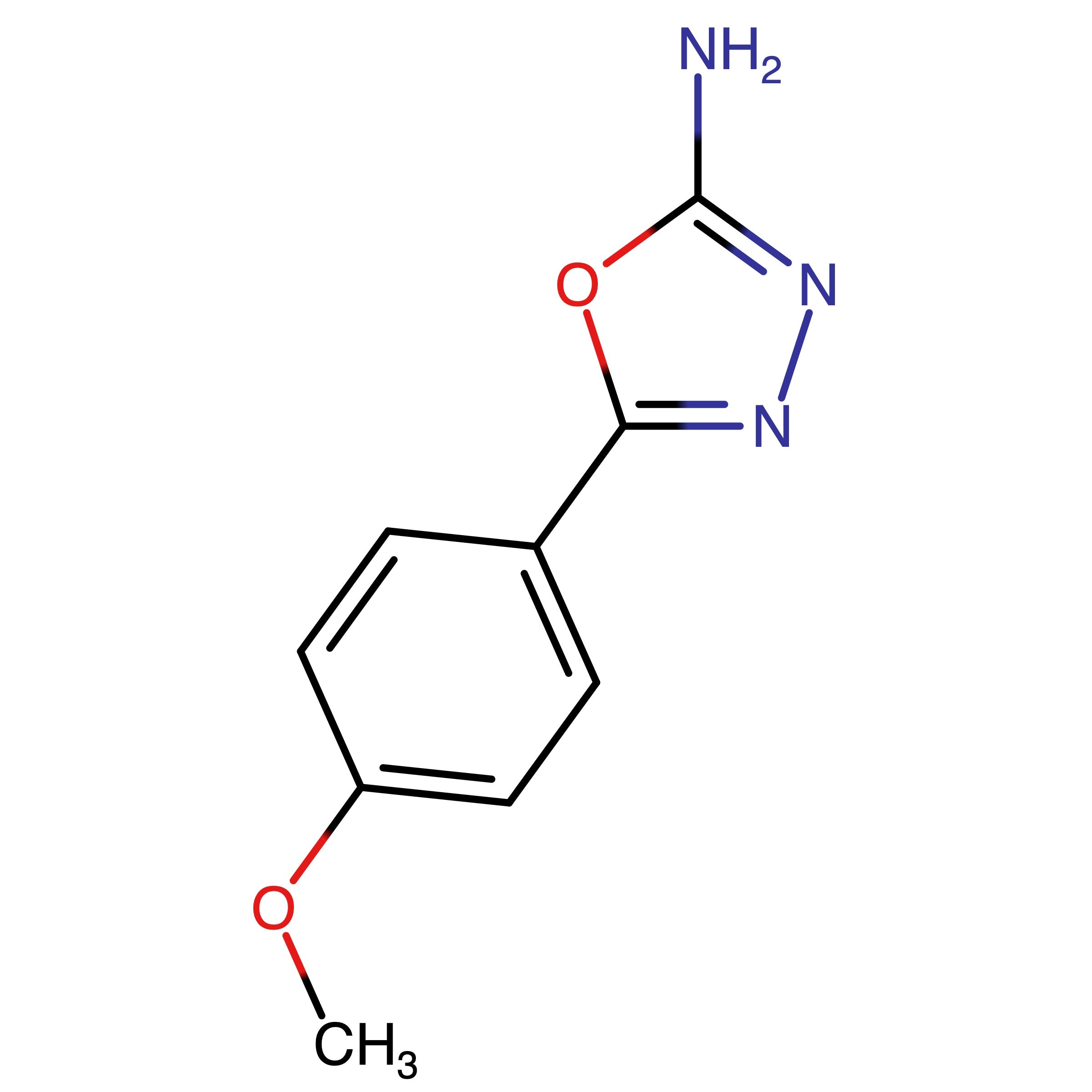 CAS 5711-61-5 | 5-(4-Methoxyphenyl)-1,3,4-oxadiazol-2-amine | MFCD00457972
