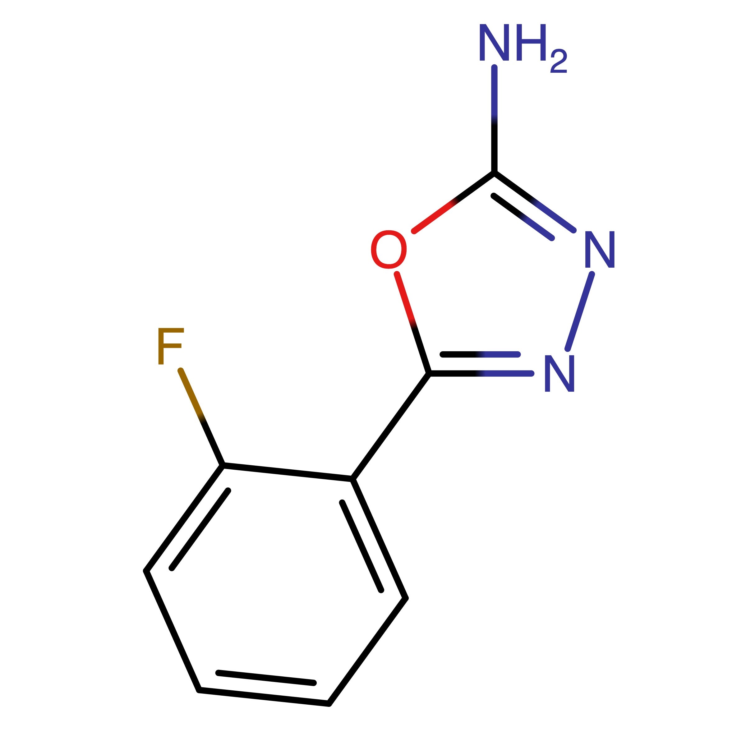 CAS 312272-59-6 | 5-(2-Fluorophenyl)-1,3,4-oxadiazol-2-amine | MFCD00468338