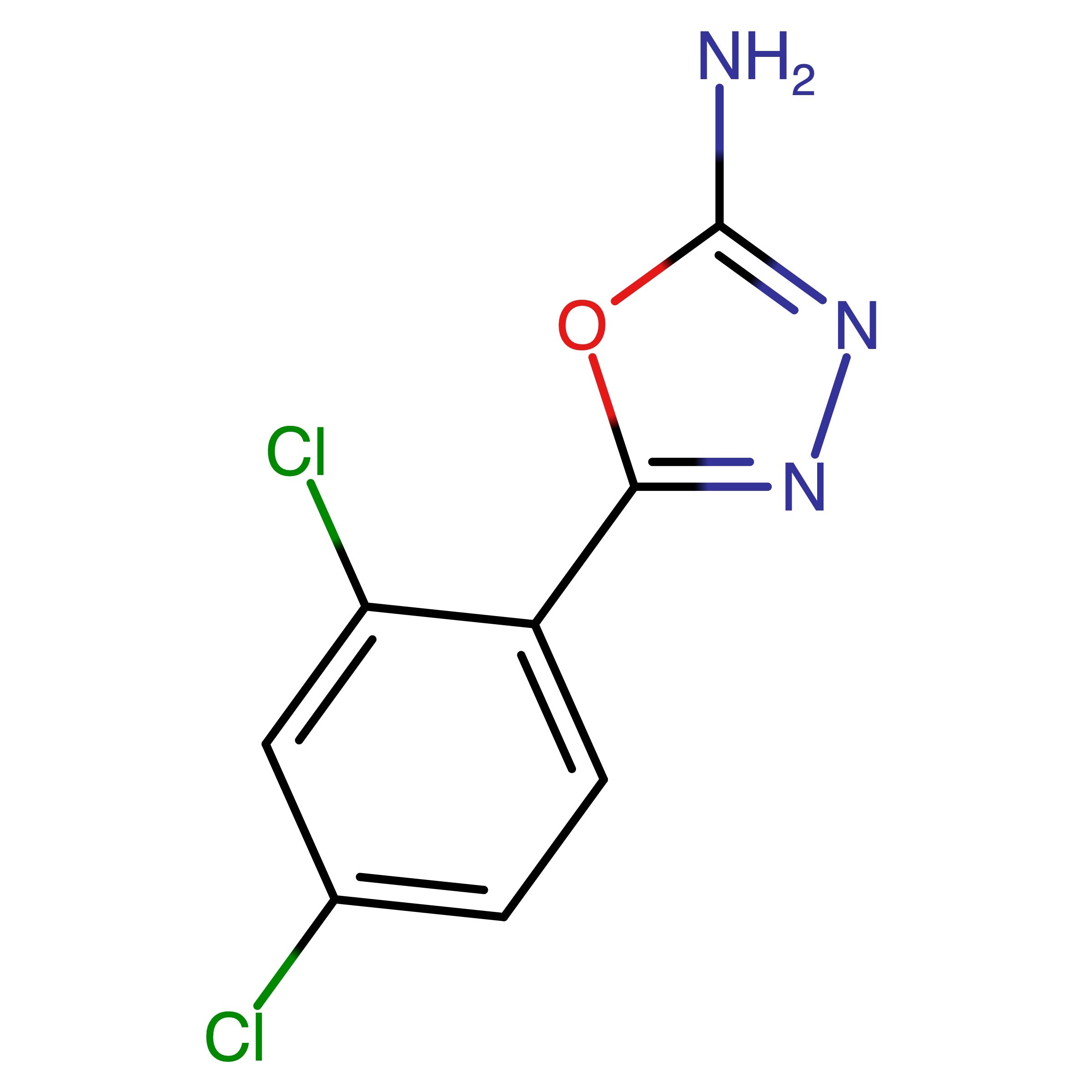 CAS 60160-13-6 | 5-(2,4-Dichlorophenyl)-1,3,4-oxadiazol-2-amine | MFCD00099617