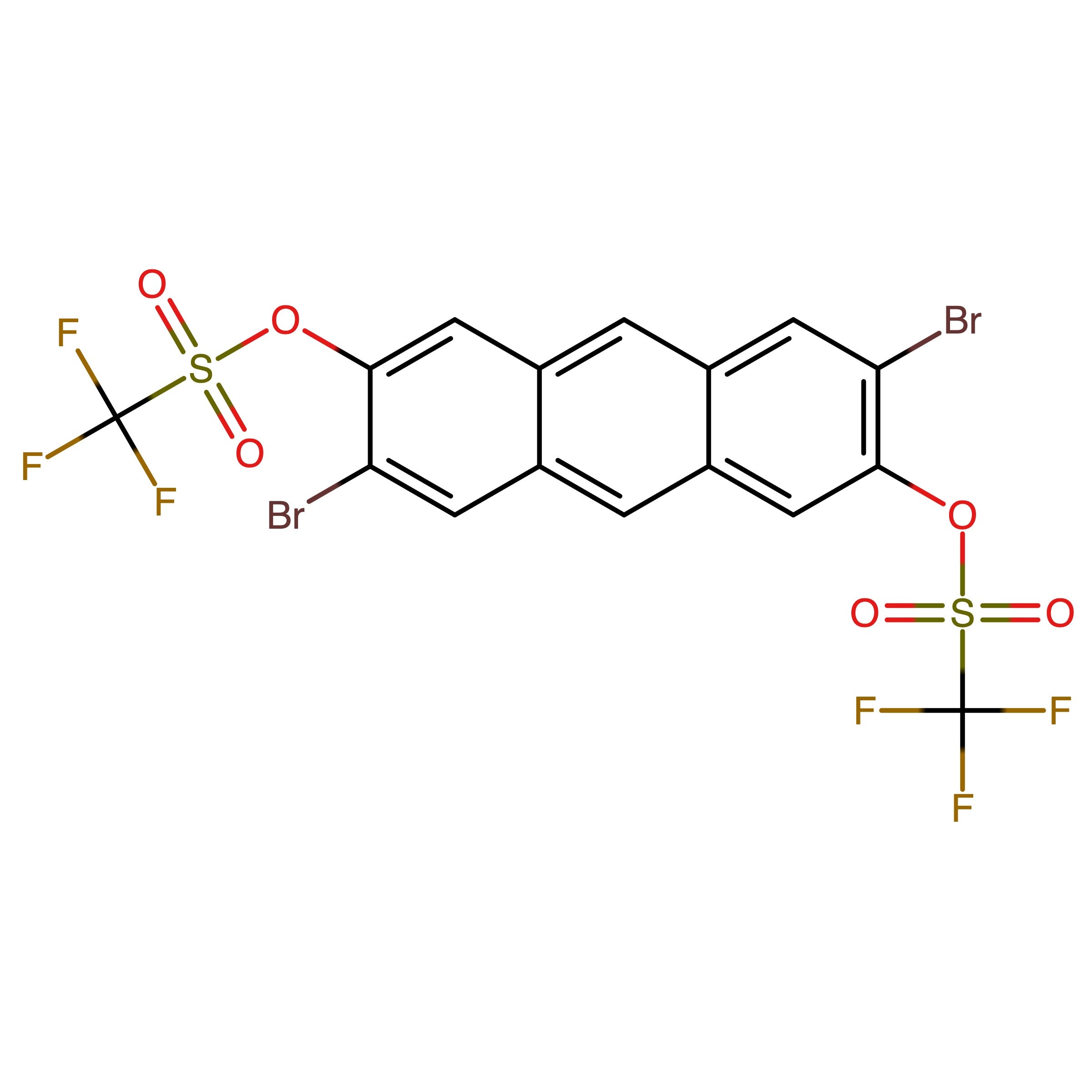 CAS 1397972-10-9 | 2,6-Dibromo-3,7-bis(trifluoromethanesulfonyloxy)- anthracene