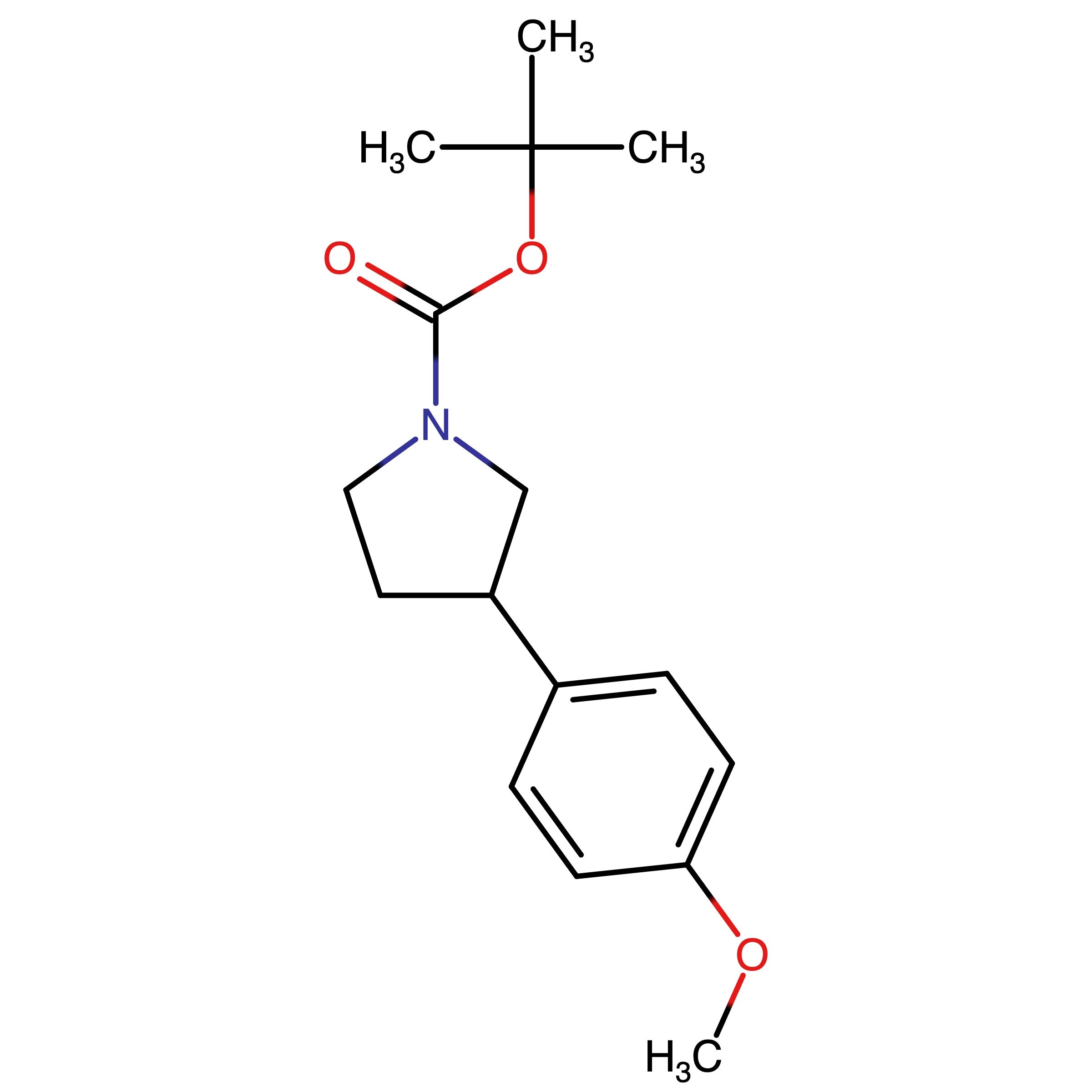CAS 1510865-73-2 | tert-Butyl 3-(4-methoxyphenyl)pyrrolidine-1-carboxylate