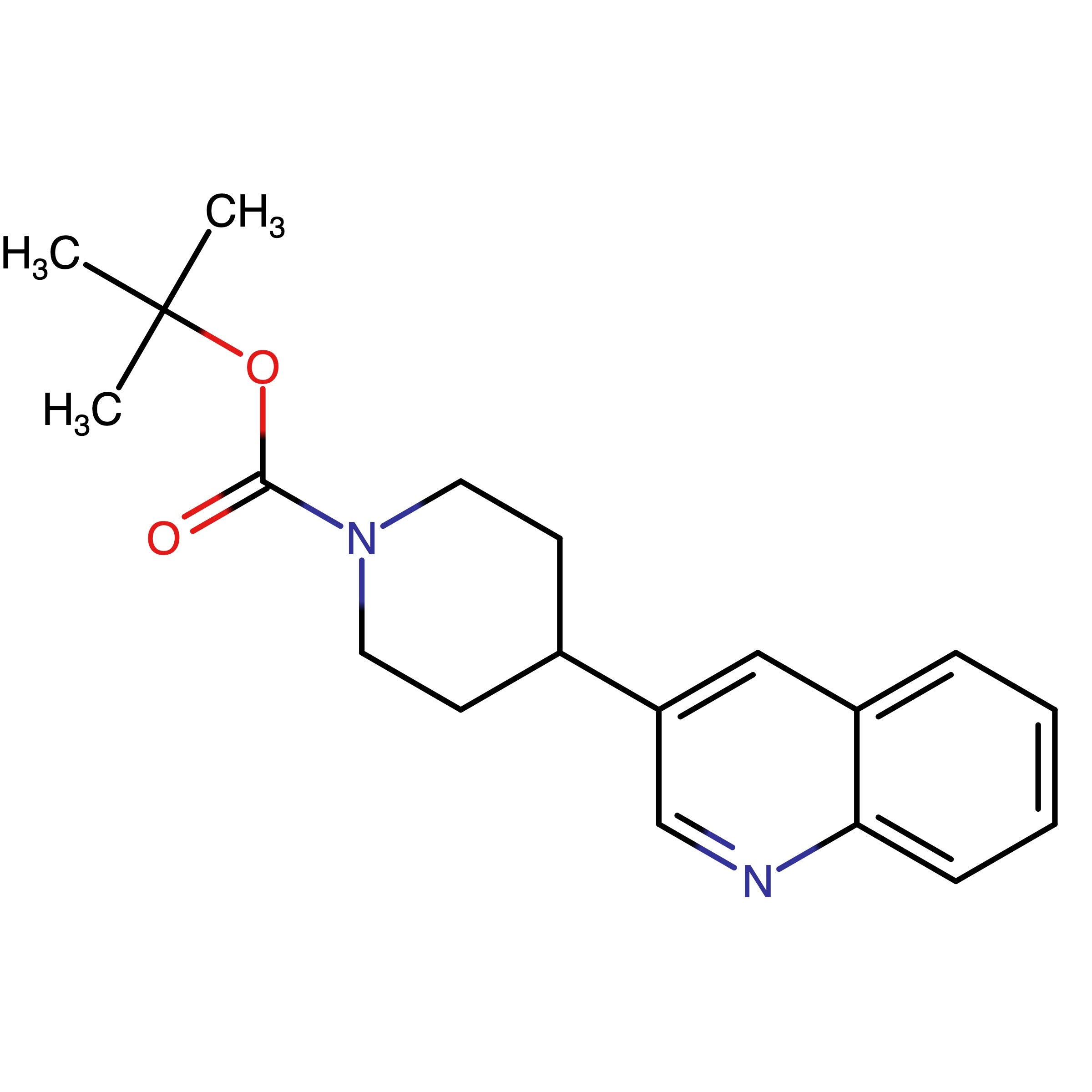 CAS 1612156-03-2 | tert-Butyl 4-(quinolin-3-yl)piperidine-1-carboxylate