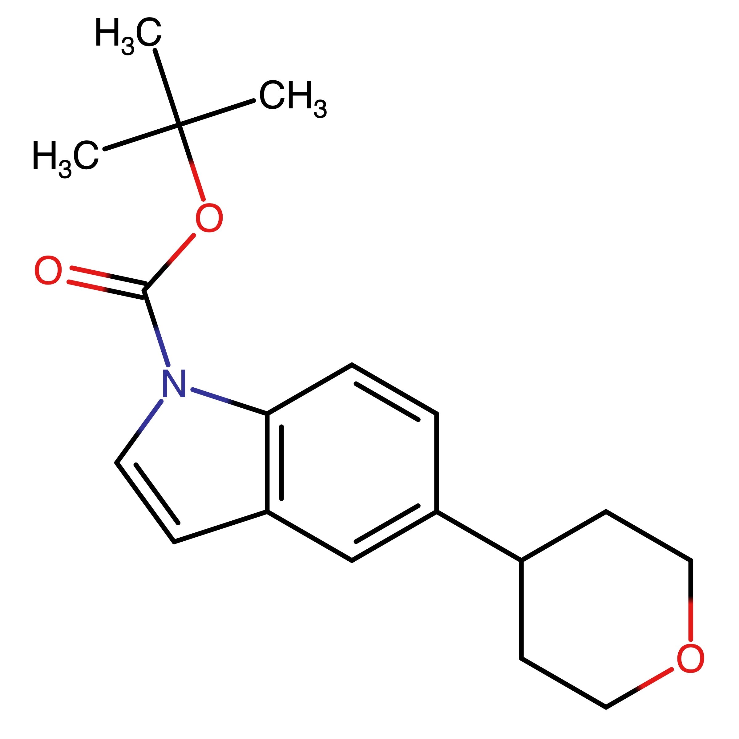 CAS 1612156-10-1 | tert-Butyl 5-(tetrahydro-2H-pyran-4-yl)-1H-indole-1-carboxylate