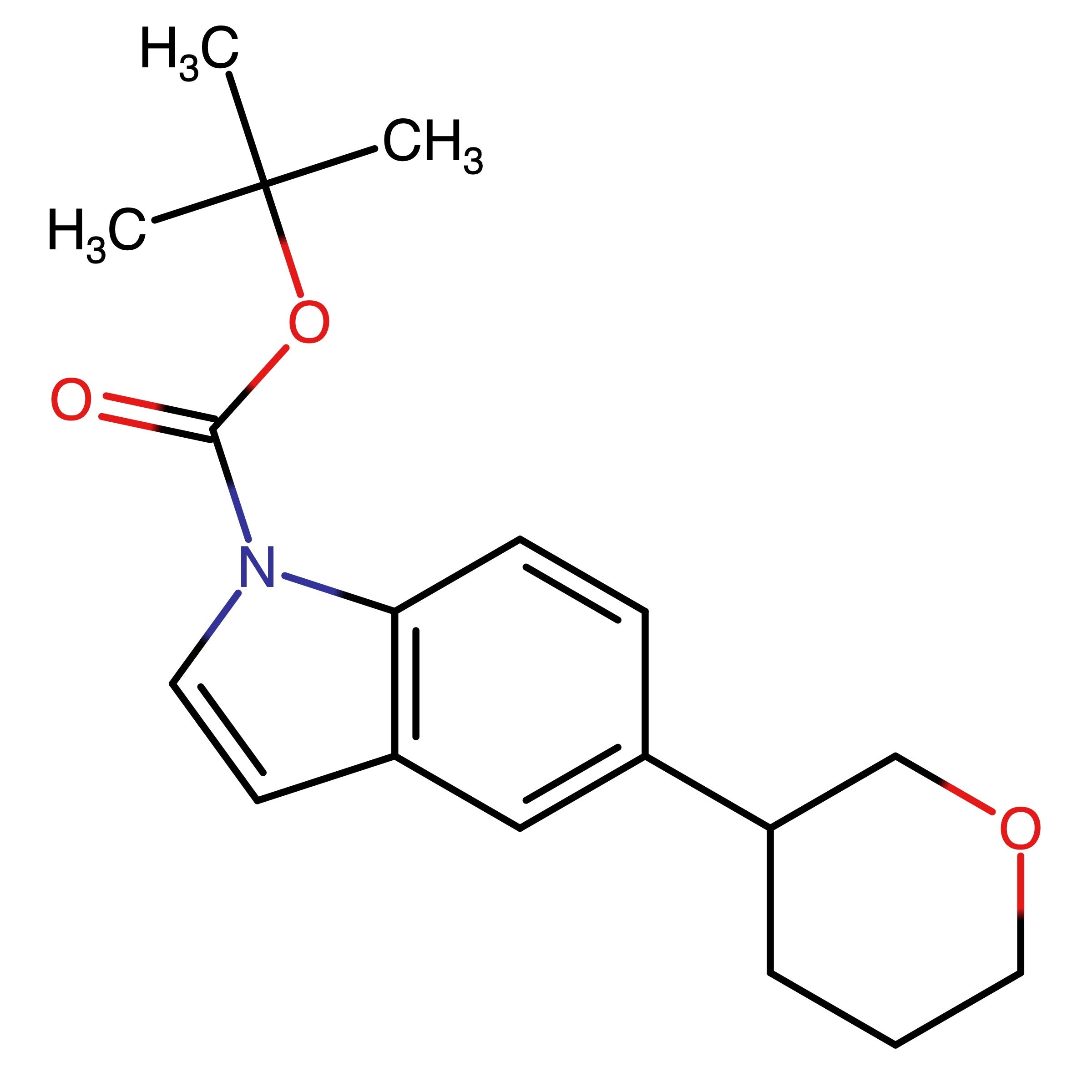 CAS 1612156-11-2 | tert-Butyl 5-(tetrahydro-2H-pyran-3-yl)-1H-indole-1-carboxylate
