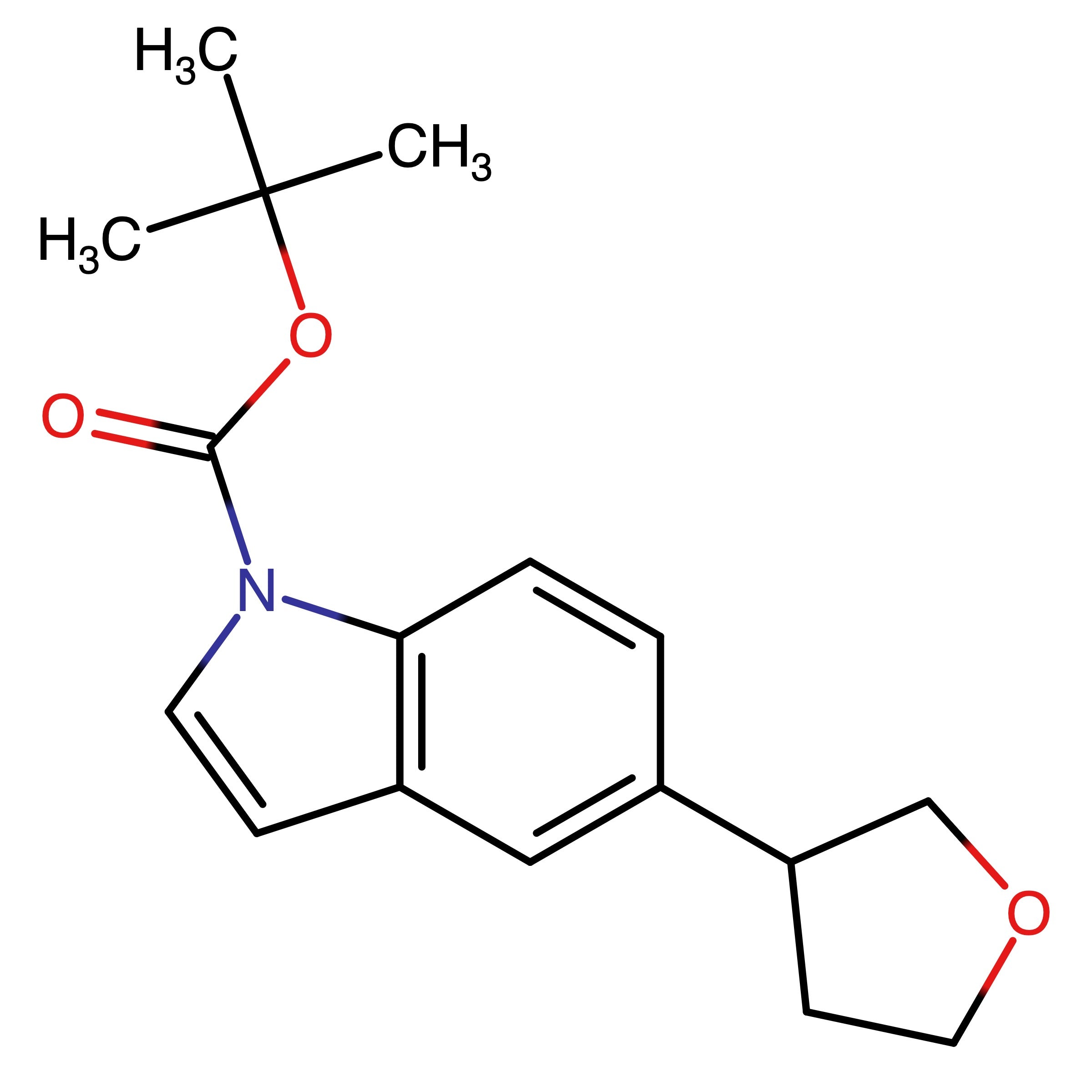 CAS 1612156-12-3 | tert-Butyl 5-(tetrahydrofuran-3-yl)-1H-indole-1-carboxylate
