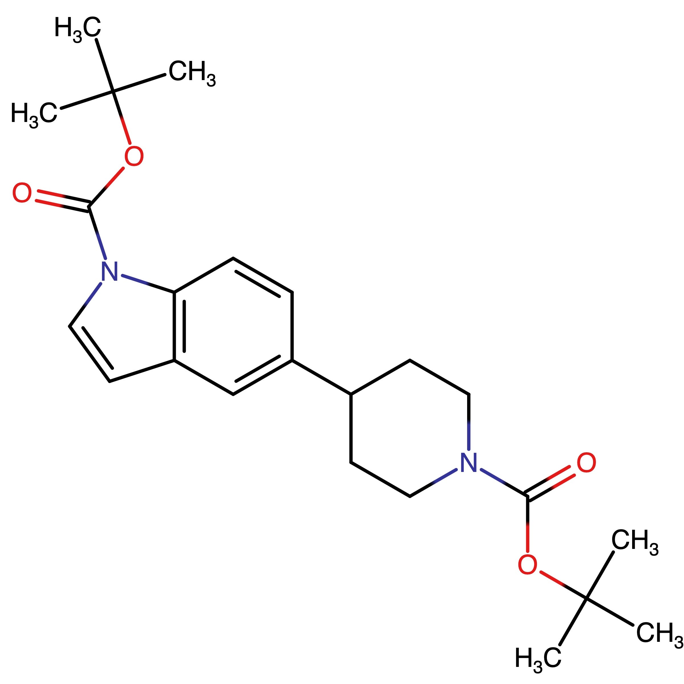 CAS 1612156-14-5 | tert-Butyl 5-(1-(tert-butoxycarbonyl)piperidin-4-yl)-1H-indole-1- carboxylate