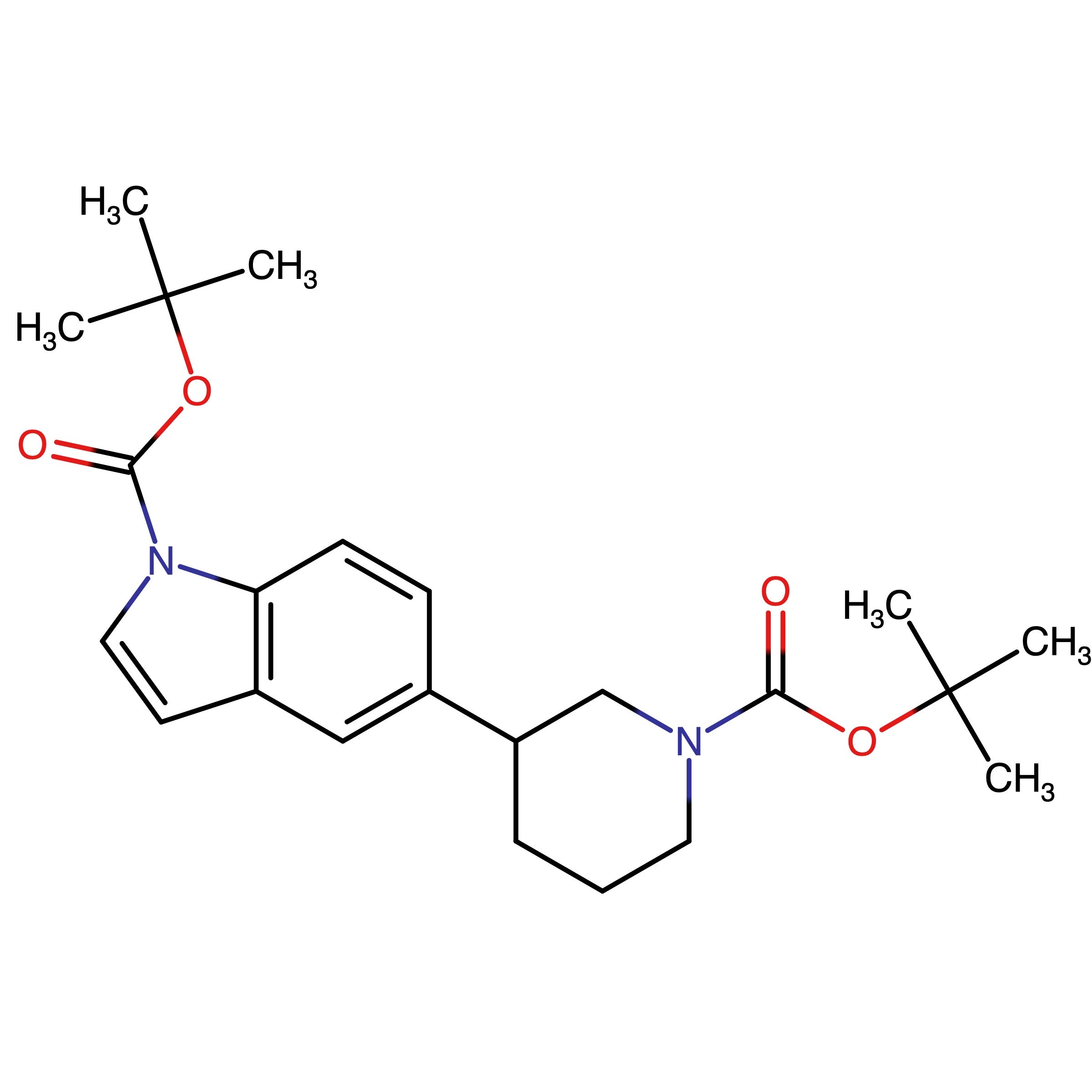 CAS 1612156-15-6 | tert-Butyl 5-(1-(tert-butoxycarbonyl)piperidin-3-yl)-1H-indole-1- carboxylate