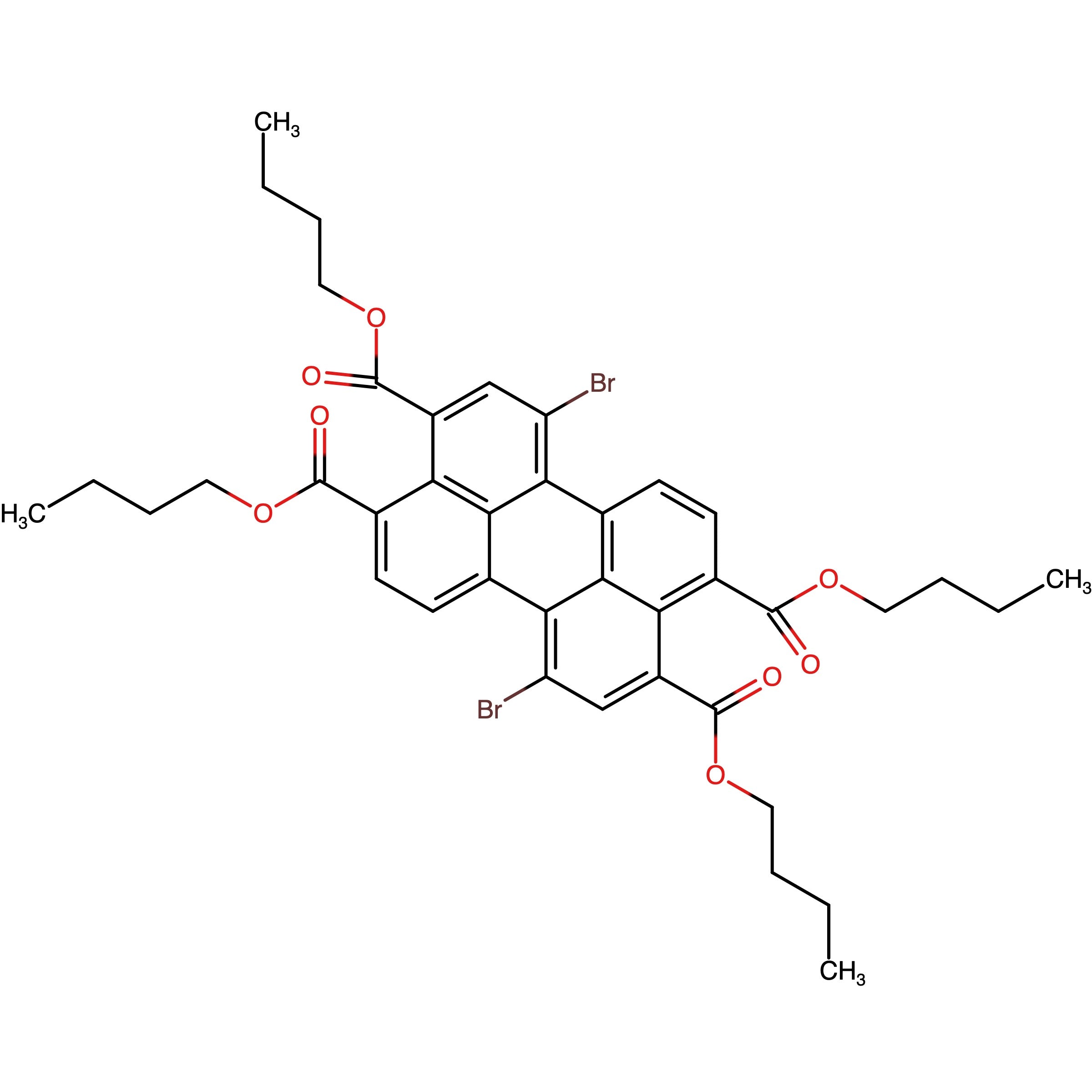 CAS 1080663-33-7 | Tetrabutyl 1,7-dibromoperylene-3,4,9,10-tetracarboxylate