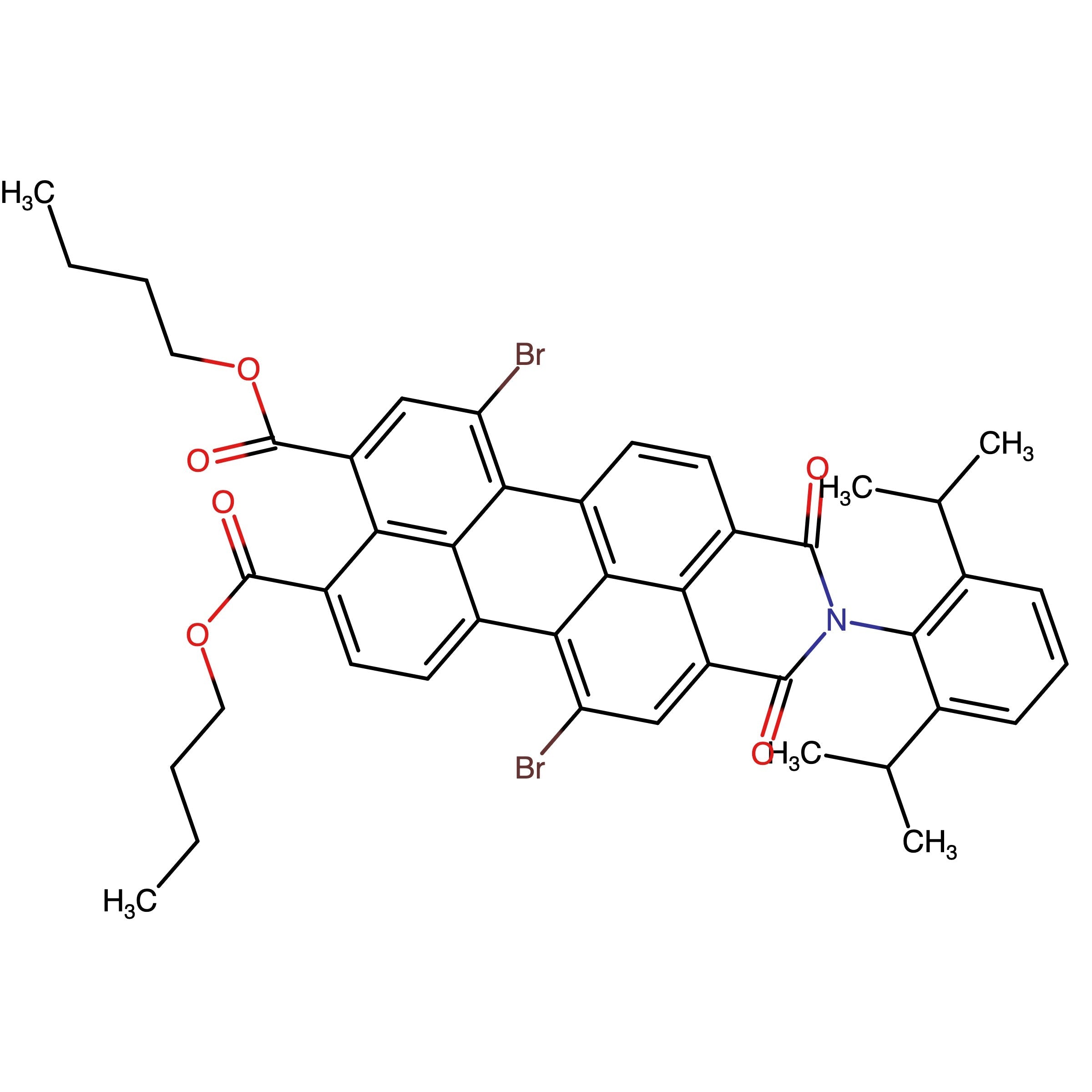 CAS 1616921-47-1 | Dibutyl 5,11-dibromo-2-(2,6-diisopropylphenyl)-1,3-dioxo-2,3-dihydro-1H-benzo[10,5]anthra[2,1,9-def]isoquinoline-8,9-dicarboxylate