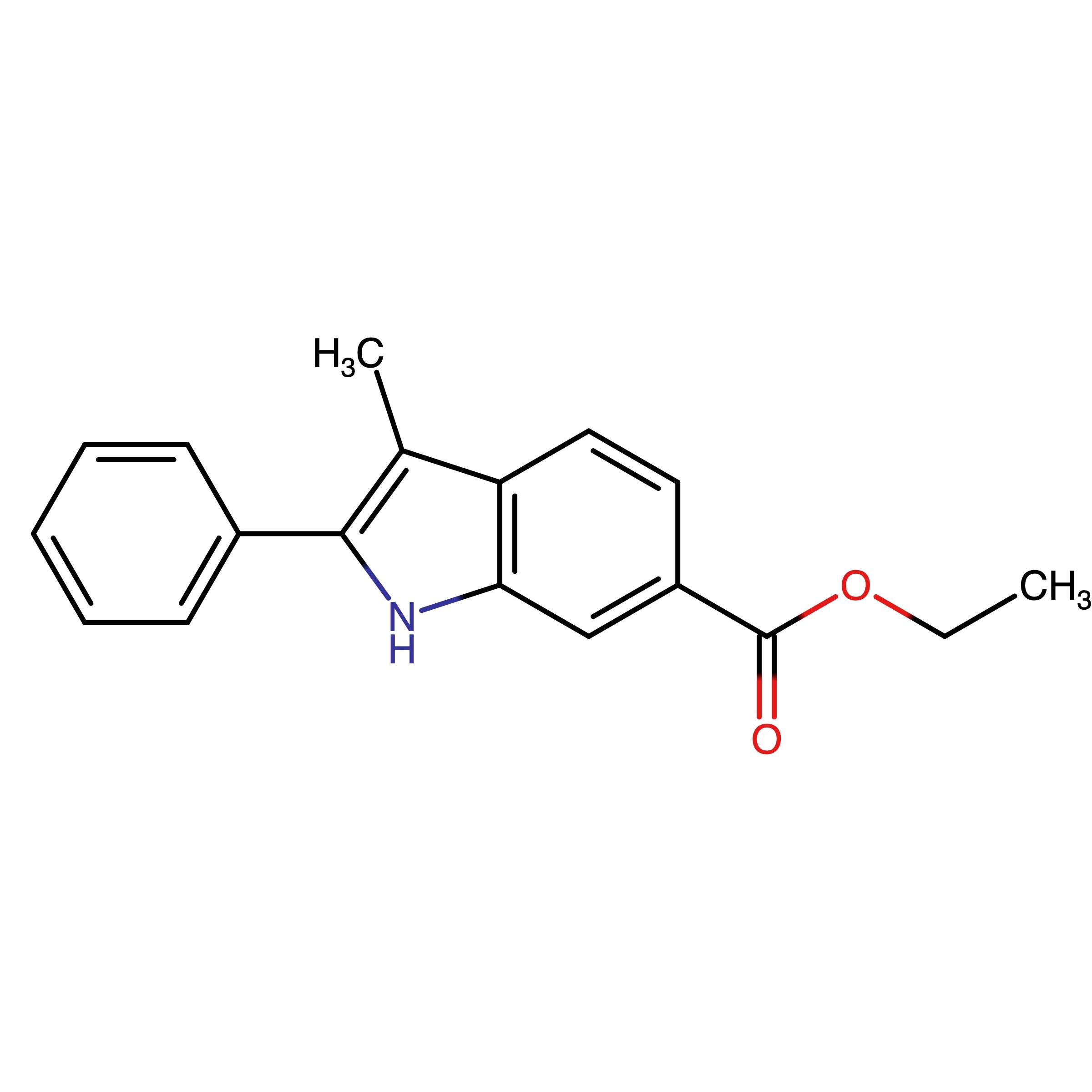 CAS 491601-45-7 | 3-Methyl-2-phenyl-1H-indole-6-carboxylic acid ethyl ester
