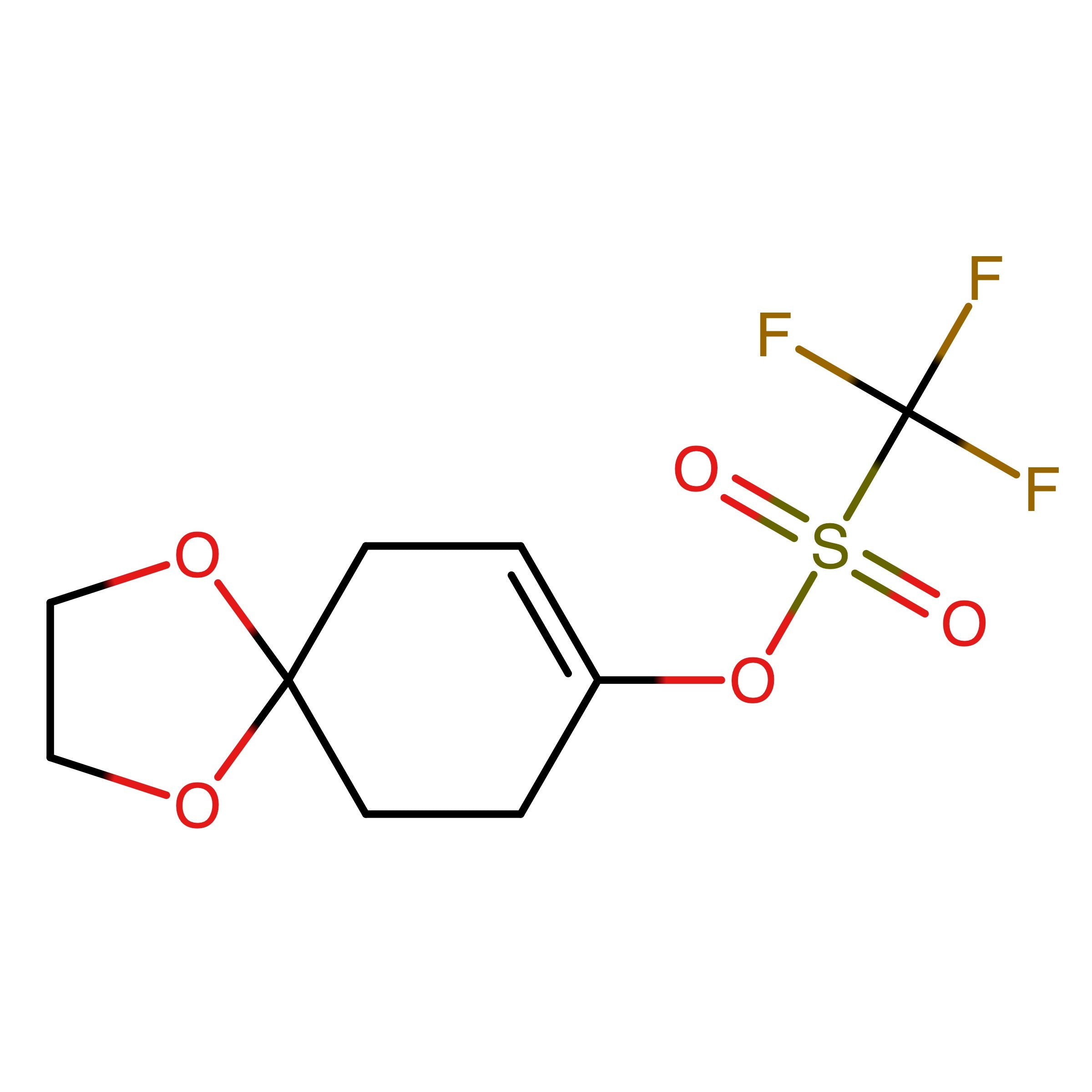 CAS 170011-47-9 | 1,4-Dioxaspiro[4.5]dec-7-en-8-yl trifluoromethanesulfonate | MFCD14635485