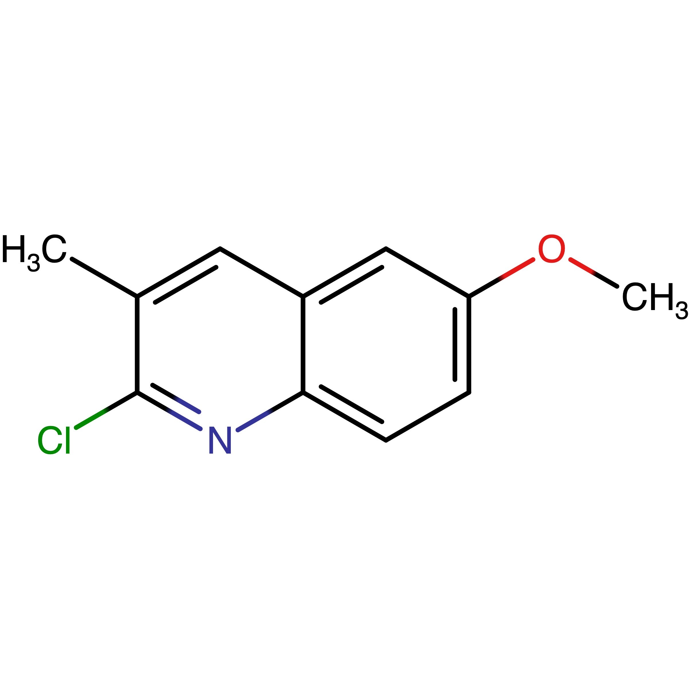 CAS 123990-76-1 | 2-Chloro-6-methoxy-3-methylquinoline | MFCD02179792