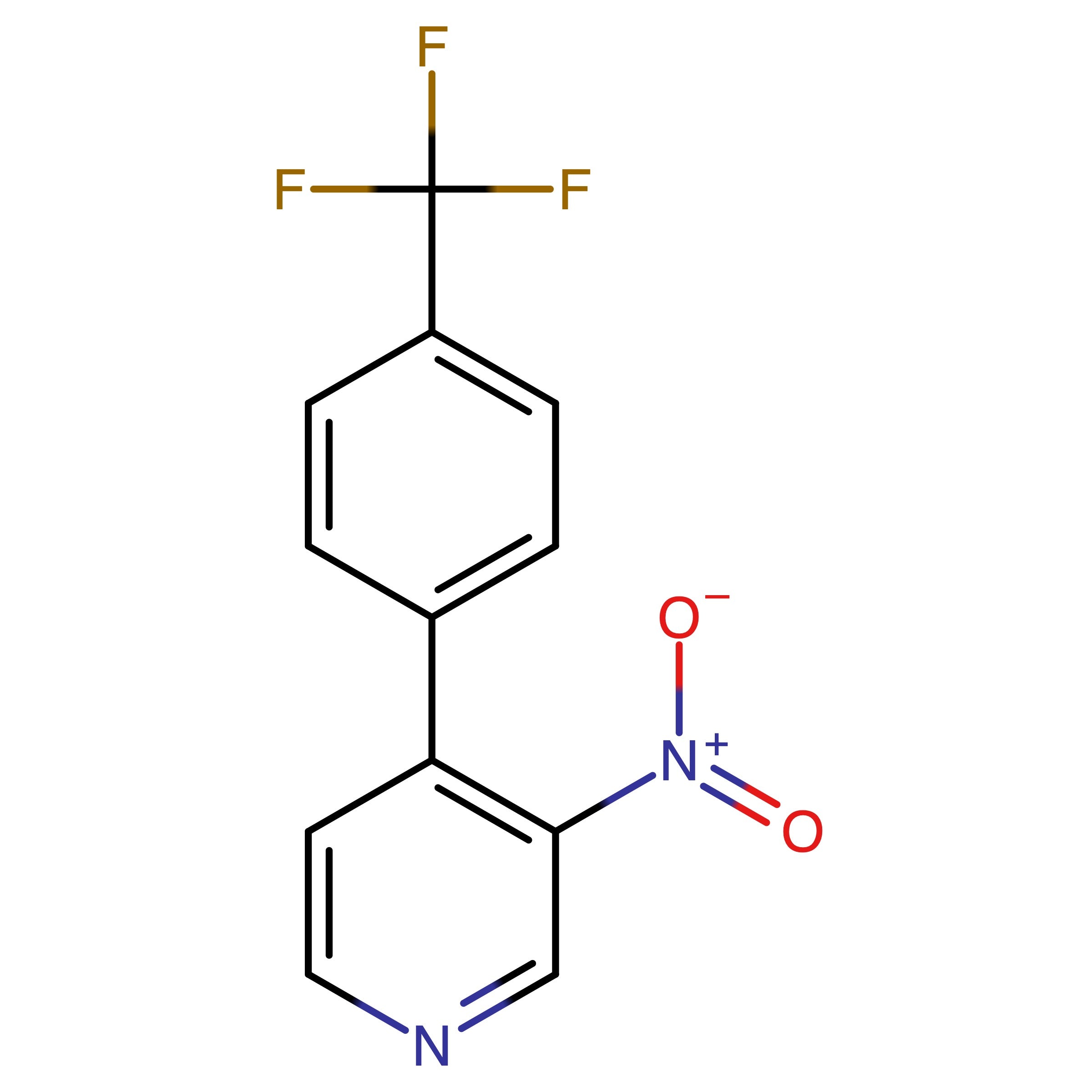 CAS 1335110-46-7 | 3-Nitro-4-(4-(trifluoromethyl)phenyl)pyridine
