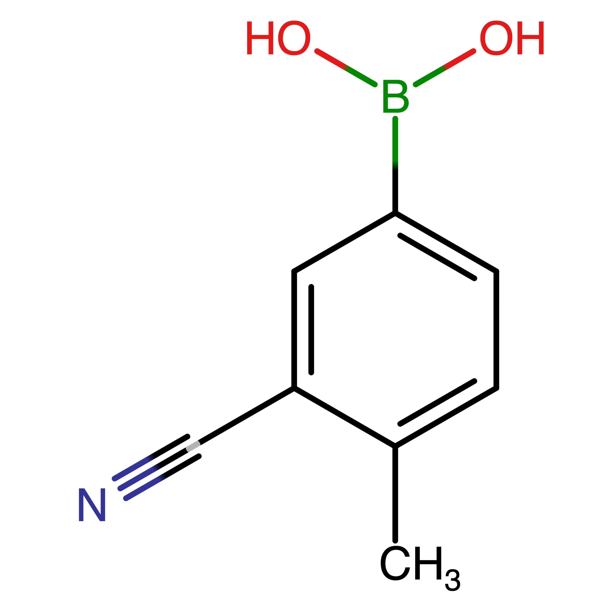 CAS 911210-49-6 | B-(3-Cyano-4-methylphenyl)boronic acid | MFCD10697414