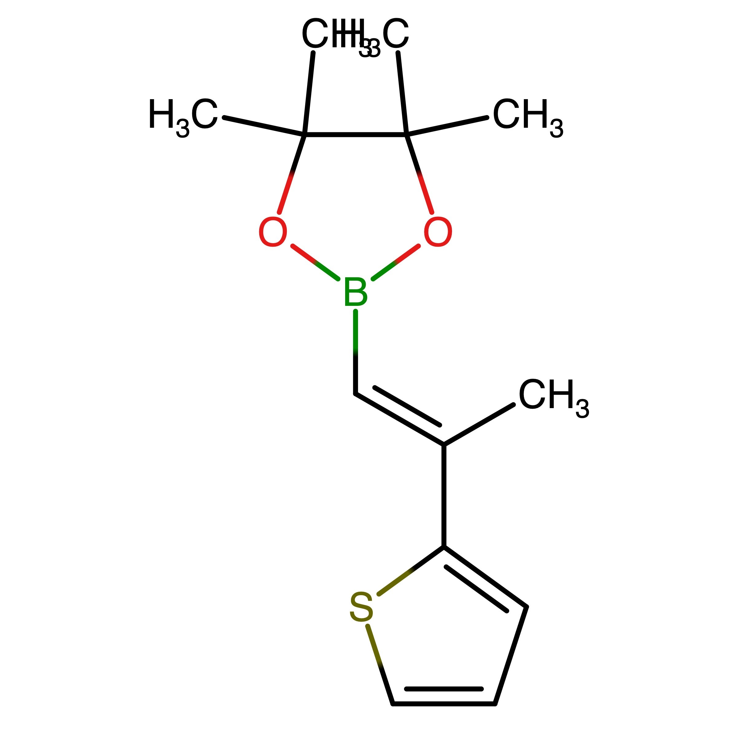 CAS 1398771-31-7 | (E)-4,4,5,5-Tetramethyl-2-(2-(thiophen-2-yl)prop-1-en-1-yl)-1,3,2-dioxaborolane