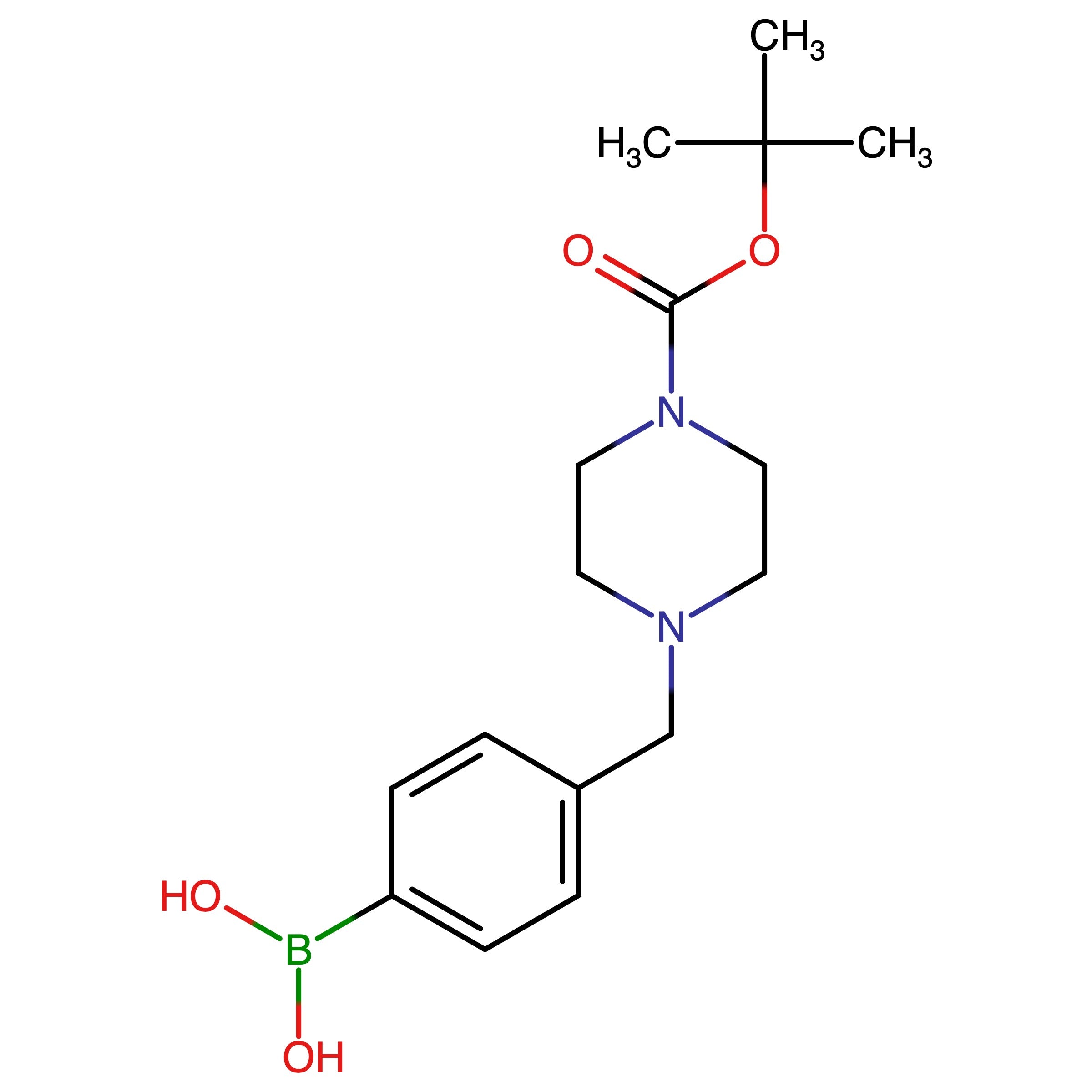 CAS 1190095-10-3 | 1-(1,1-Dimethylethyl) 4-[(4-boronophenyl)methyl]-1-piperazinecarboxylate | MFCD18384135