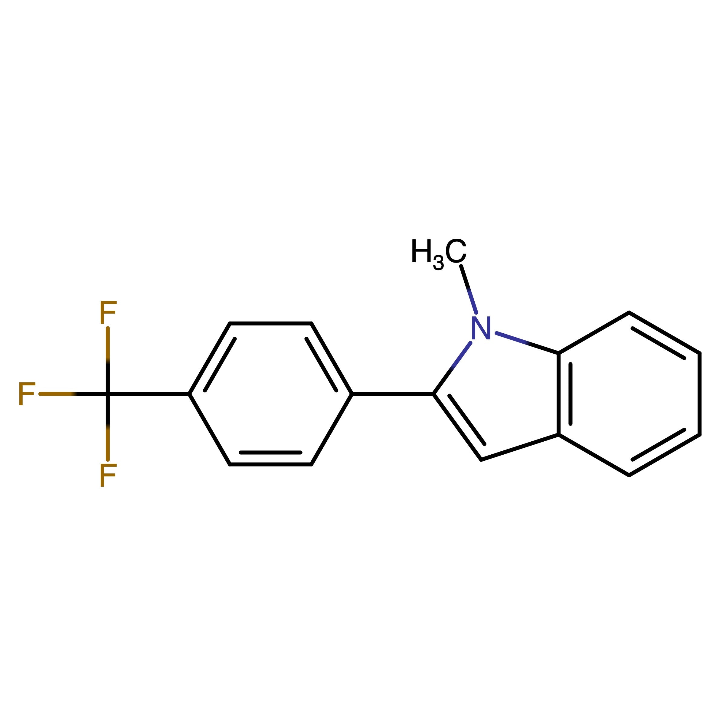 CAS 741709-14-8 | 1-Methyl-2-(4-(trifluoromethyl)phenyl)-1H-indole