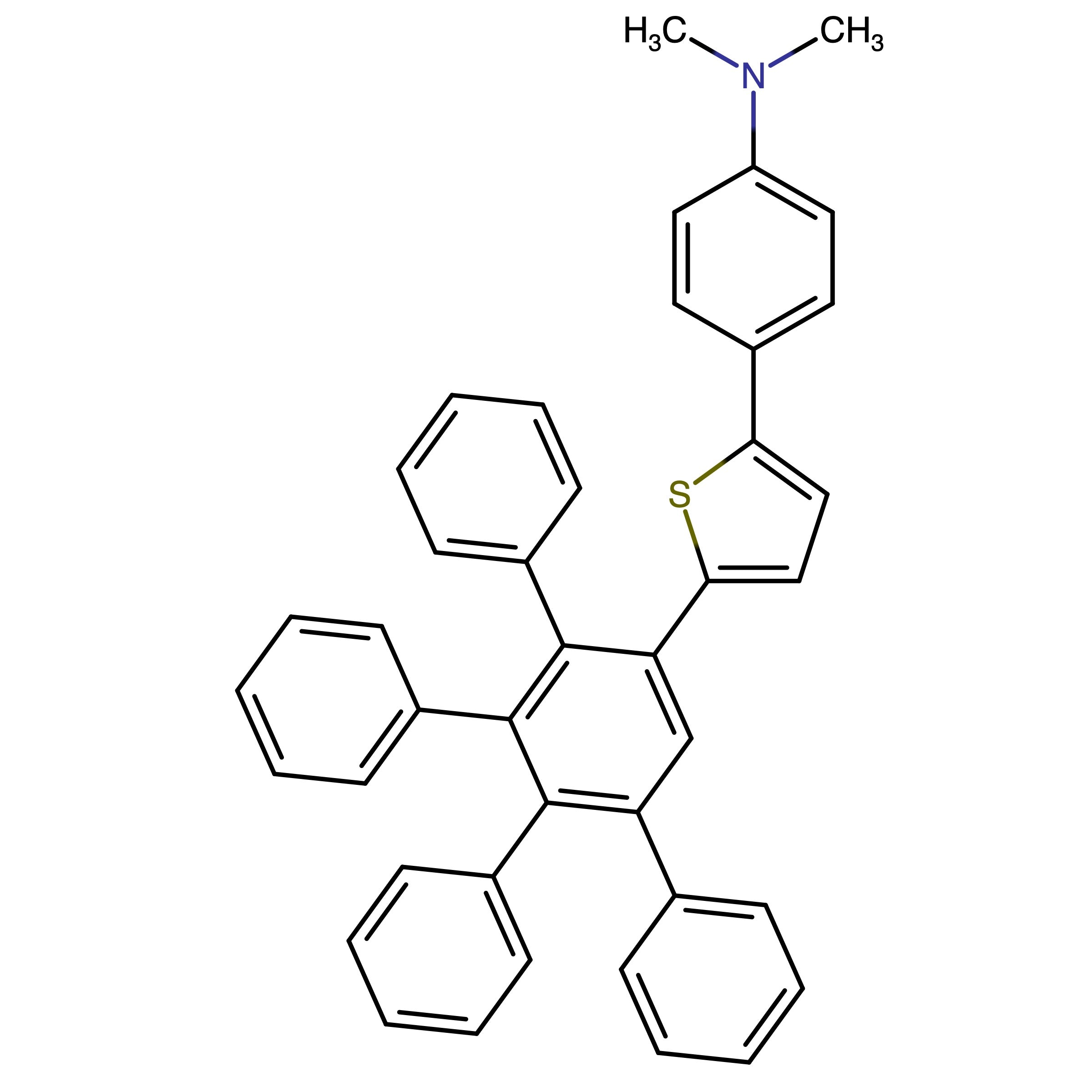 CAS 847196-59-2 | 4-(5-(3',6'-Diphenyl-[1,1':2',1''-terphenyl]-4'-yl)thiophen-2-yl)-N,N-dimethylaniline