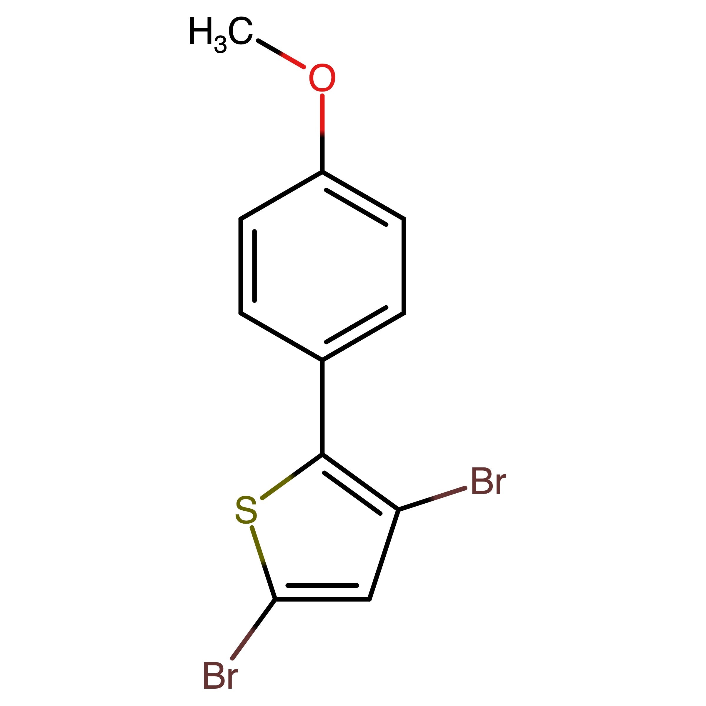 CAS 869540-94-3 | 2,4-Dibromo-5-(4-methoxyphenyl)thiophene | MFCD08166500