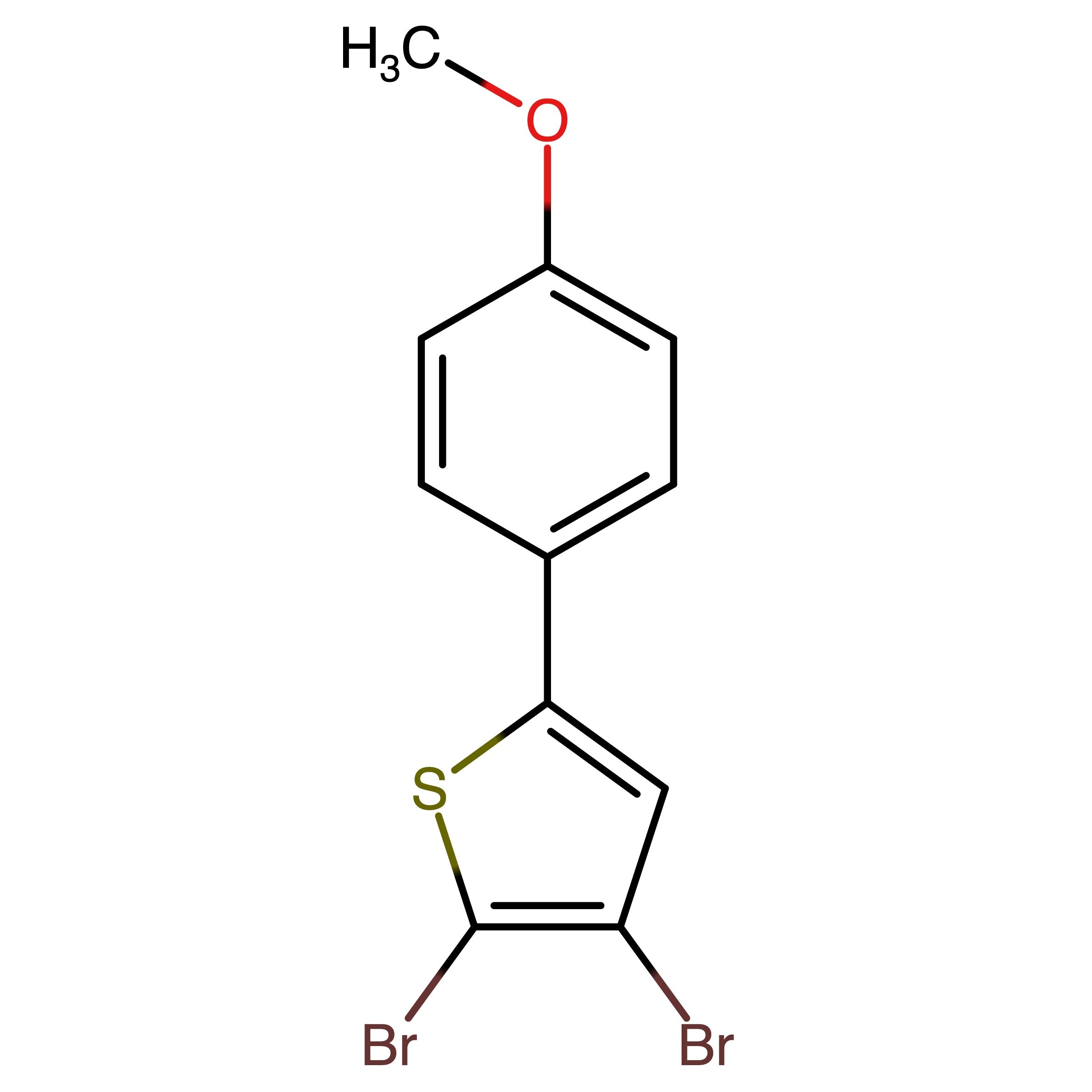 CAS 869540-83-0 | 2,3-Dibromo-5-(4-methoxyphenyl)thiophene | MFCD08166496