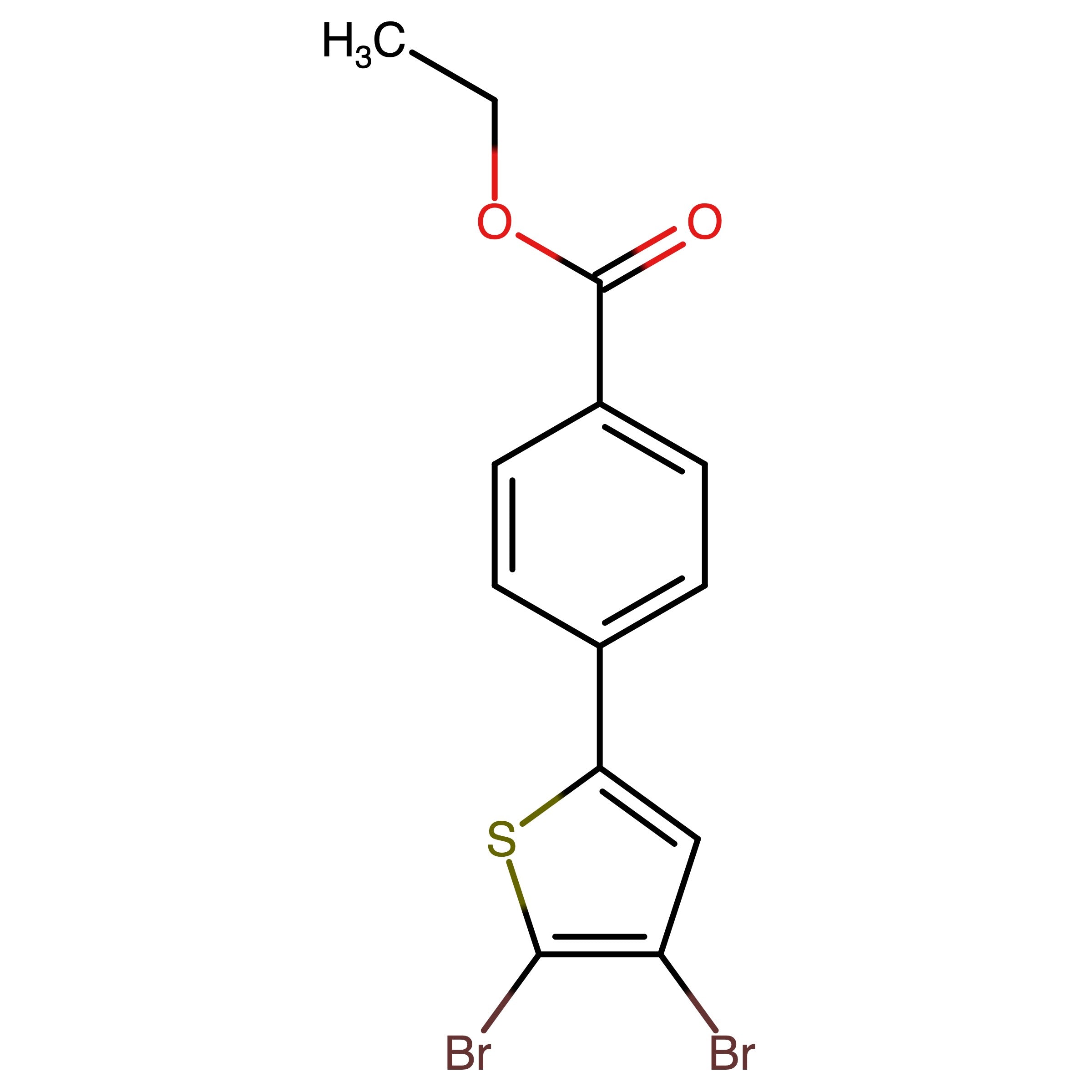 CAS 222840-93-9 | 2,3-Dibromo-5-(4-ethoxycarbonylphenyl)thiophene