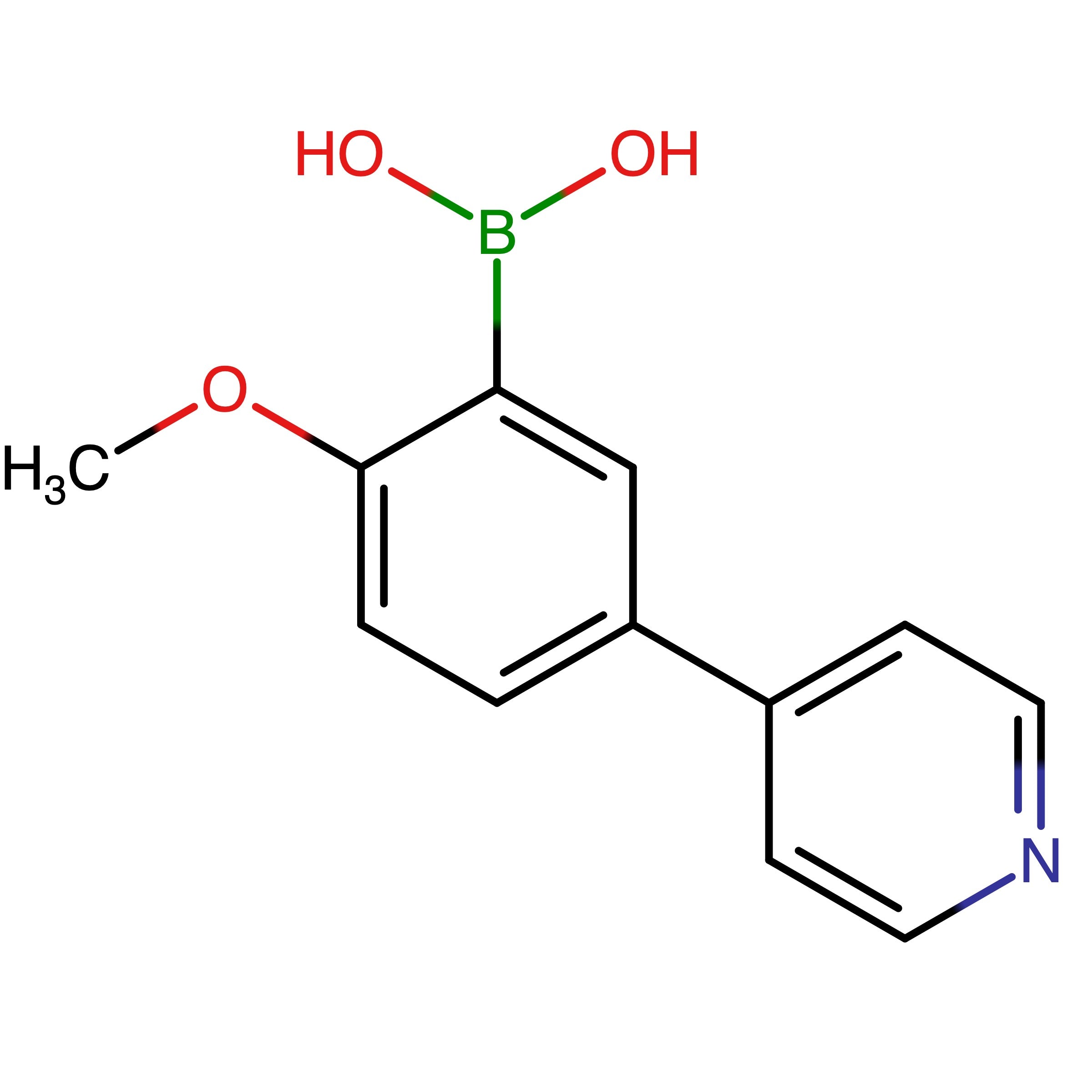 CAS 196861-33-3 | 2-Methoxy-5-(pyridin-4-yl)phenylboronic acid | MFCD06658467