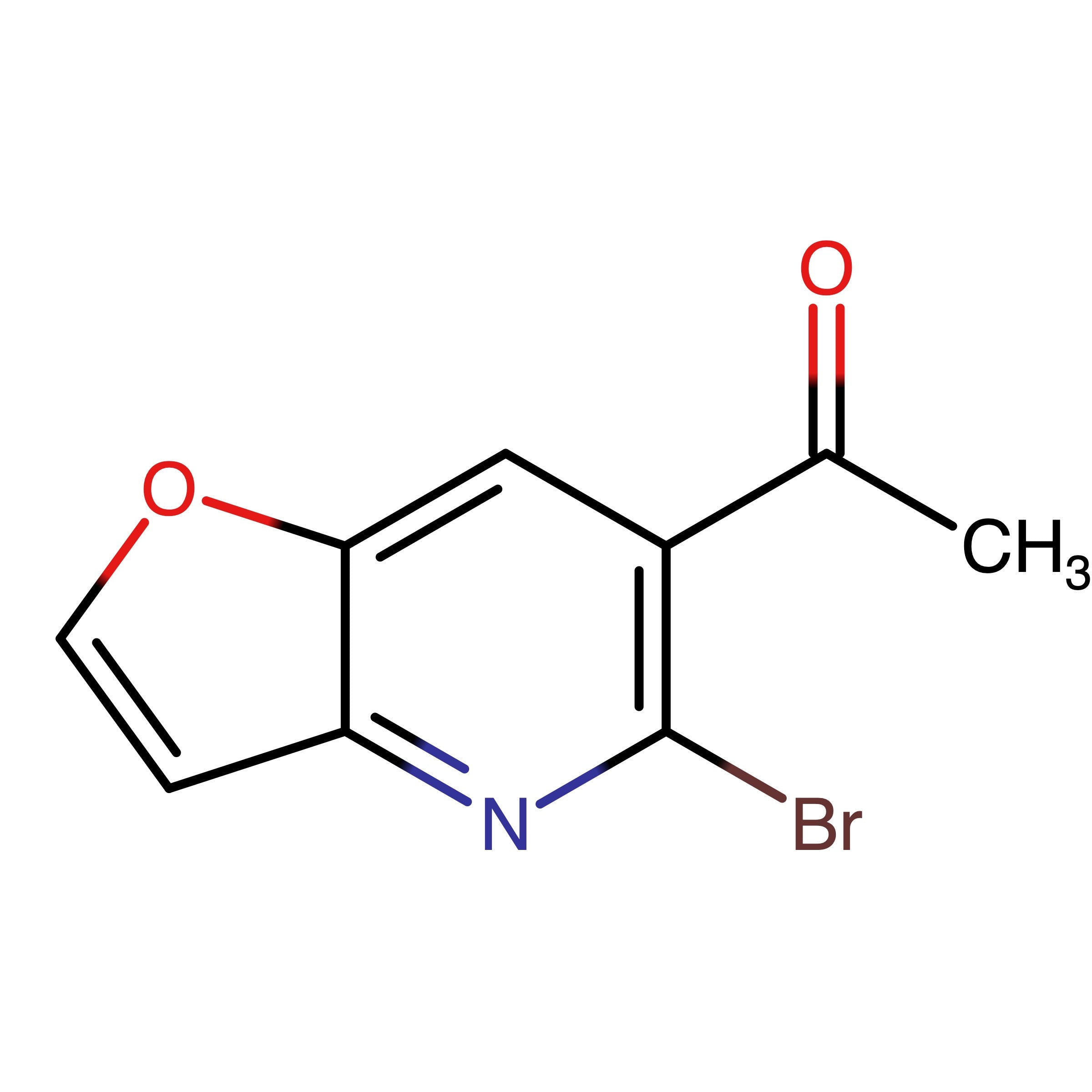 CAS 1421517-91-0 | 1-(5-Bromofuro[3,2-b]pyridin-6-yl)ethanone | MFCD26406827