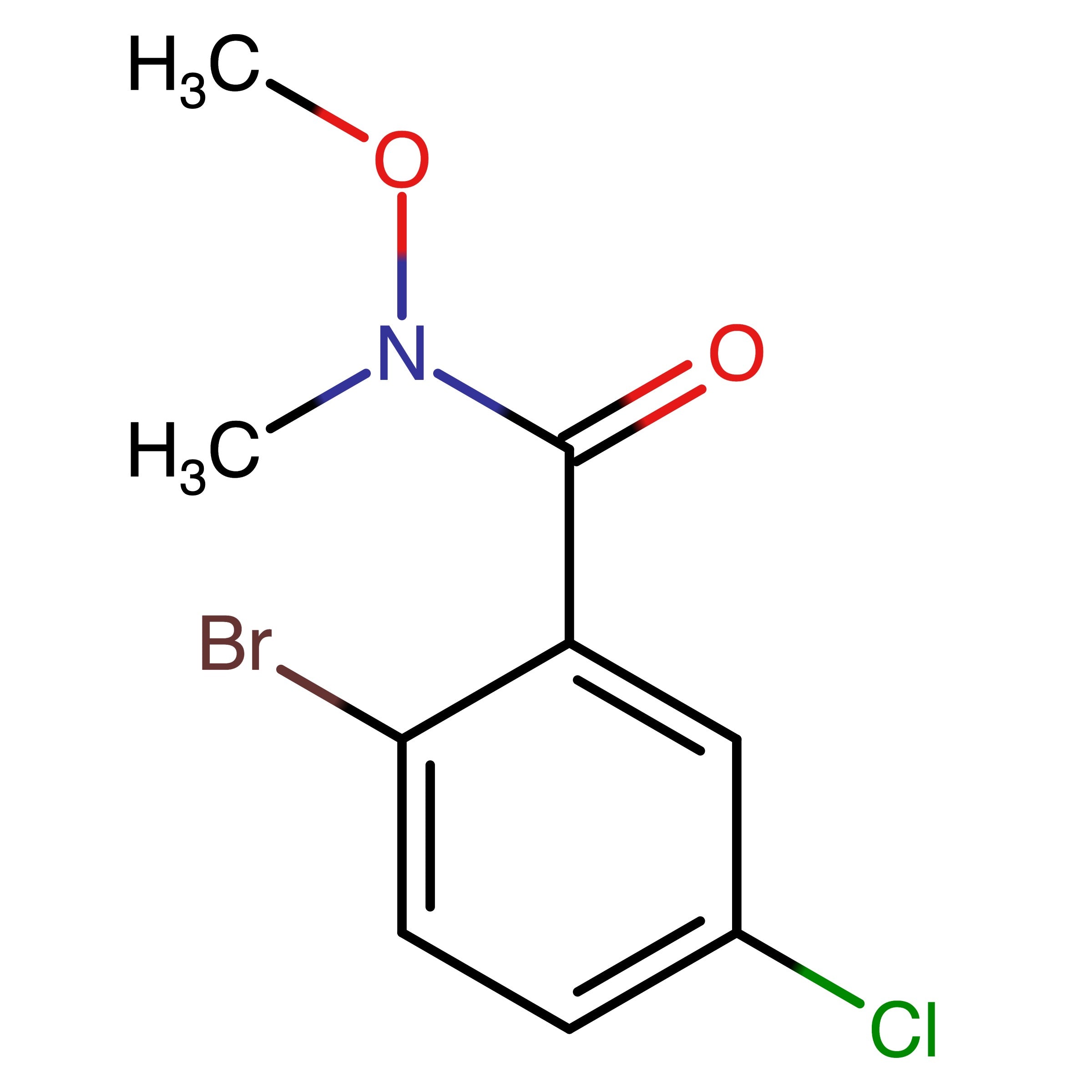 CAS 455957-87-6 | 2-Bromo-5-chloro-N-methoxy-N-methylbenzamide | MFCD11847251