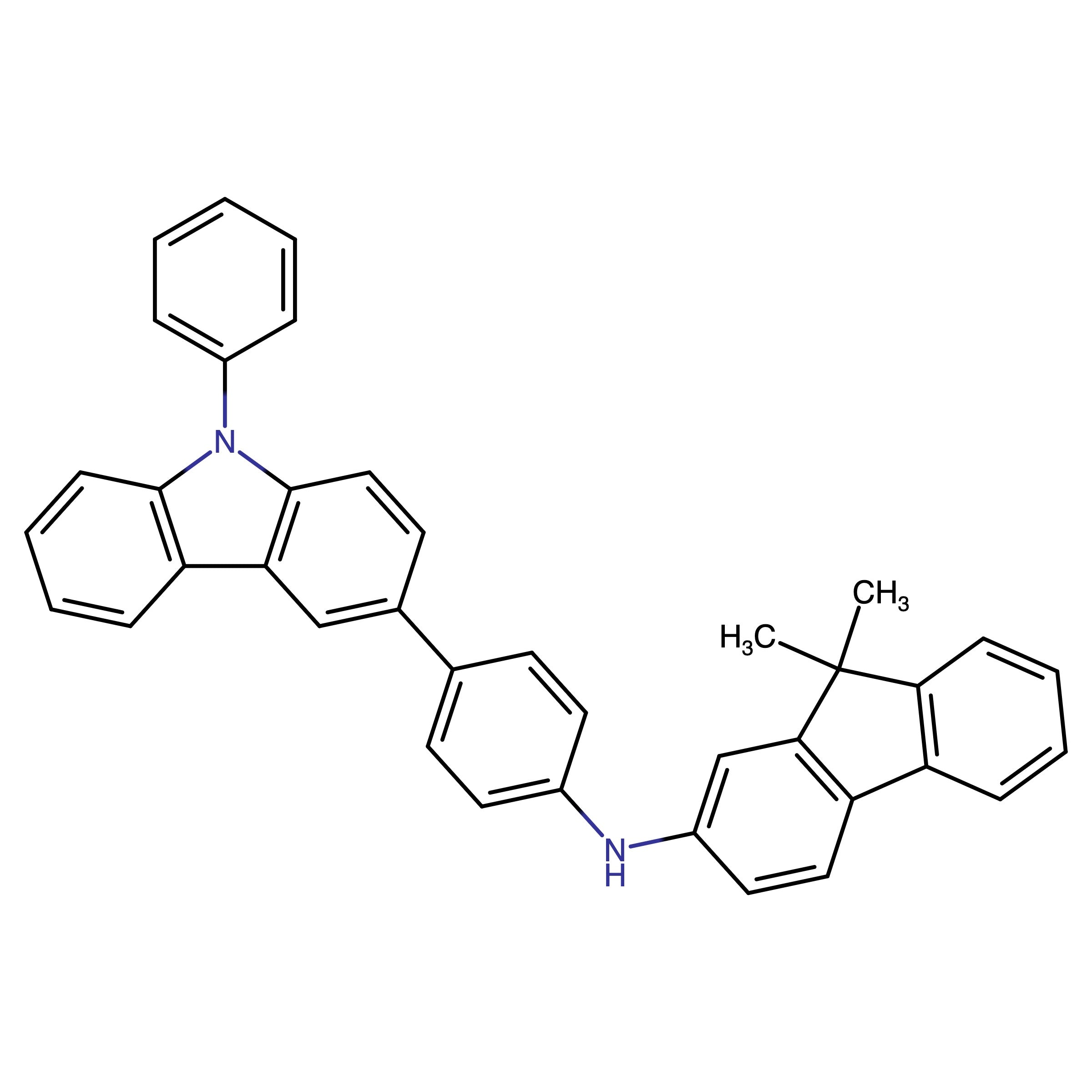 CAS 1354653-33-0 | 9,9-Dimethyl-N-(4-(9-phenyl-9H-carbazol-3-yl)phenyl)-9H-fluoren-2-amine