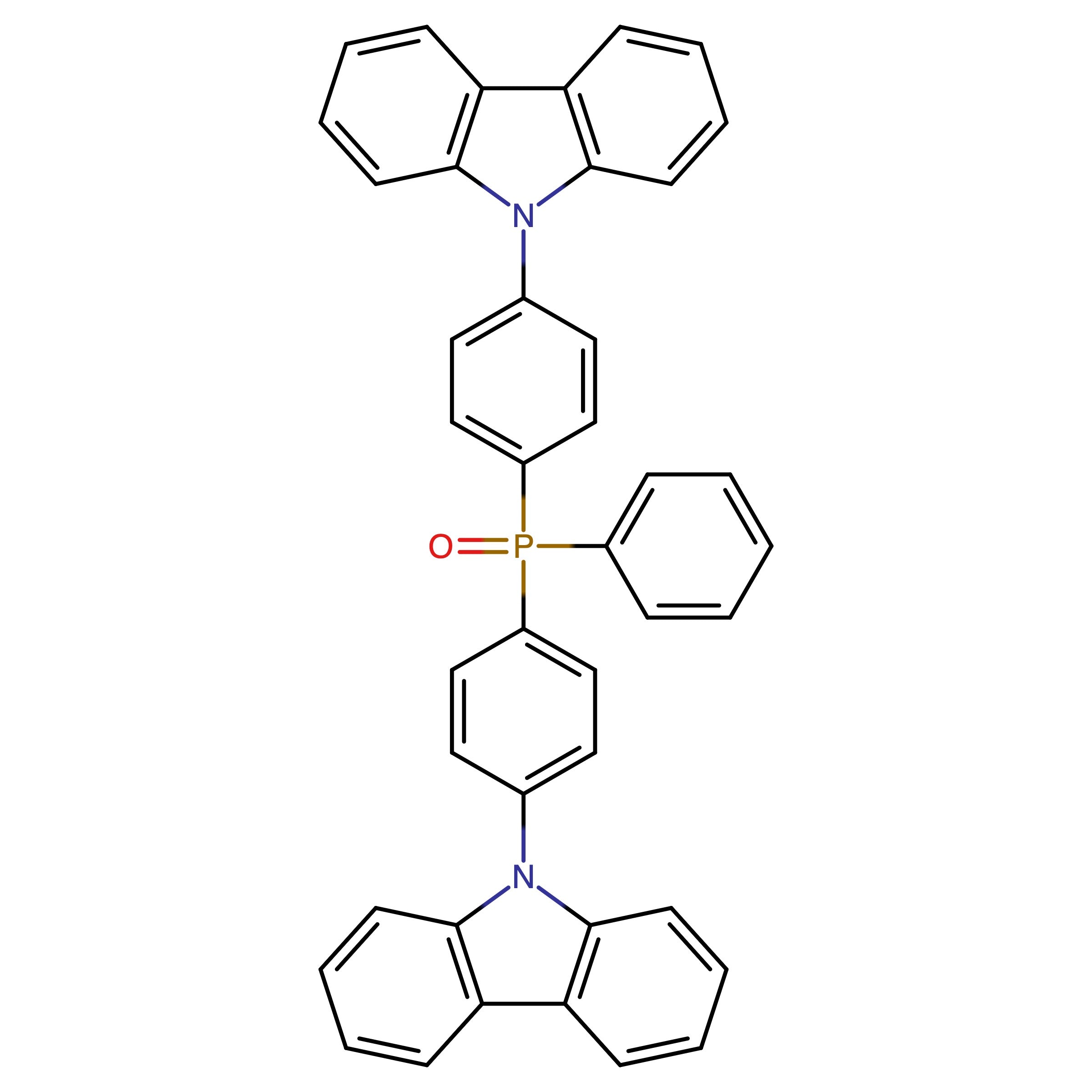 CAS 1233407-28-7 | Bis(4-(9H-carbazol-9-yl)phenyl)(phenyl)phosphine oxide | MFCD27978275