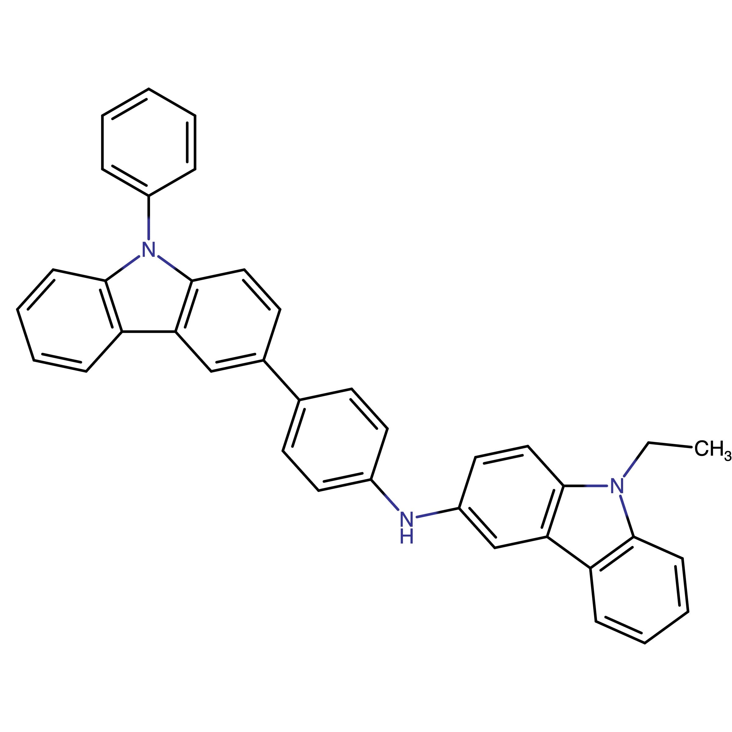 CAS 1708984-12-6 | 9-Ethyl-N-(4-(9-phenyl-9H-carbazol-3-yl)phenyl)-9H-carbazol-3-amine