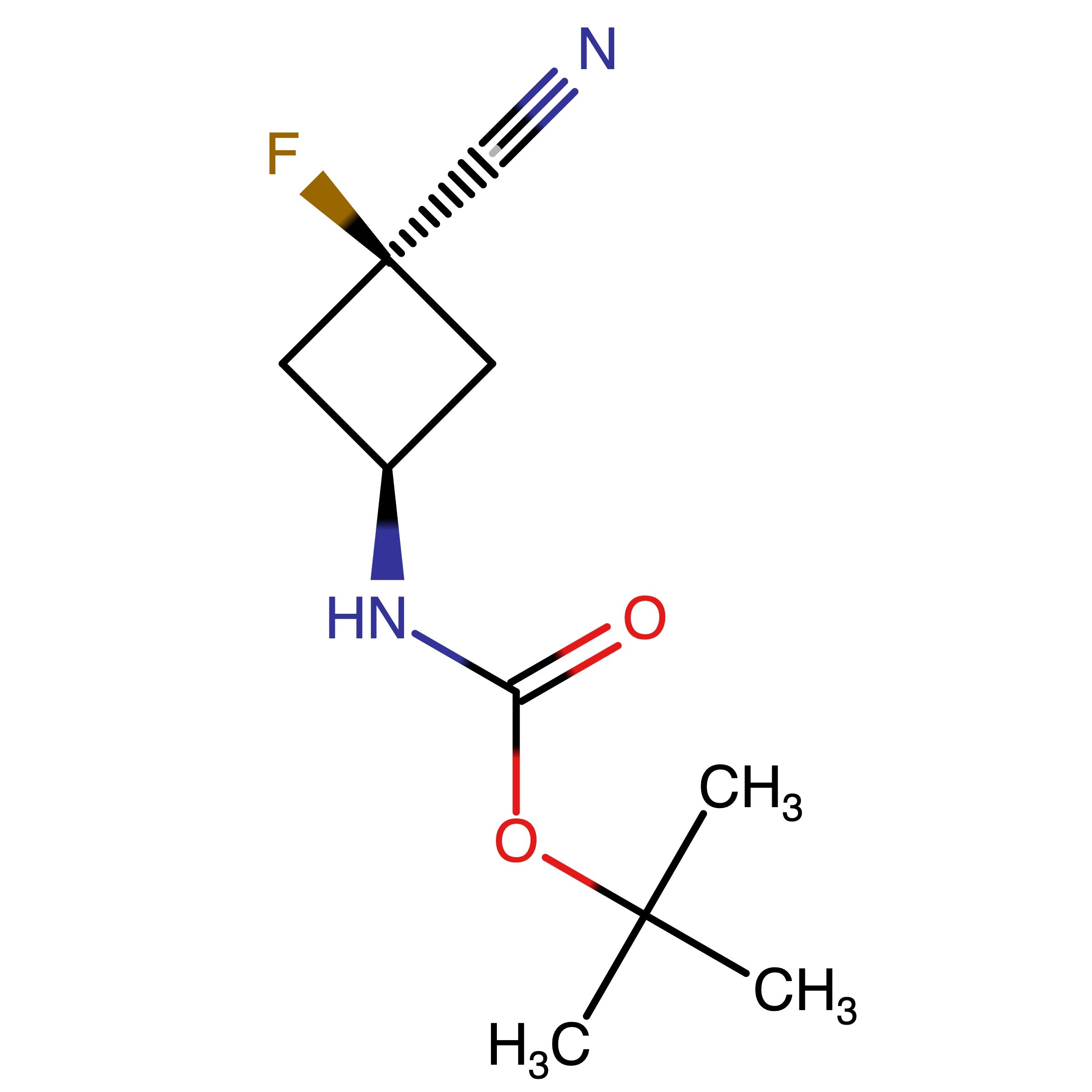 CAS 2471973-38-1 | tert-Butyl (3-cyano-3-fluorocyclobutyl)carbamate