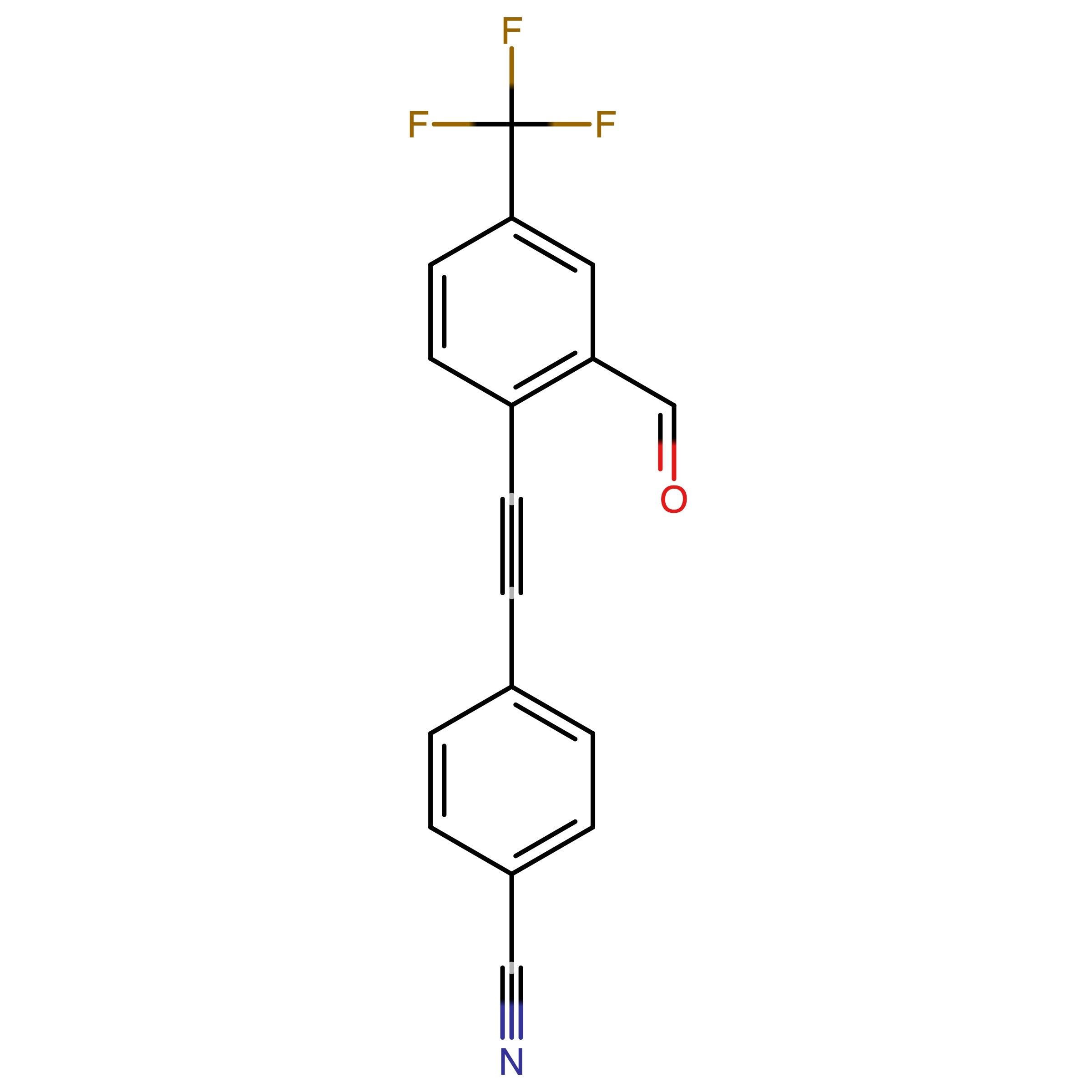 CAS 2394924-35-5 | 4-((2-Formyl-4-(trifluoromethyl)phenyl)ethynyl)benzonitrile